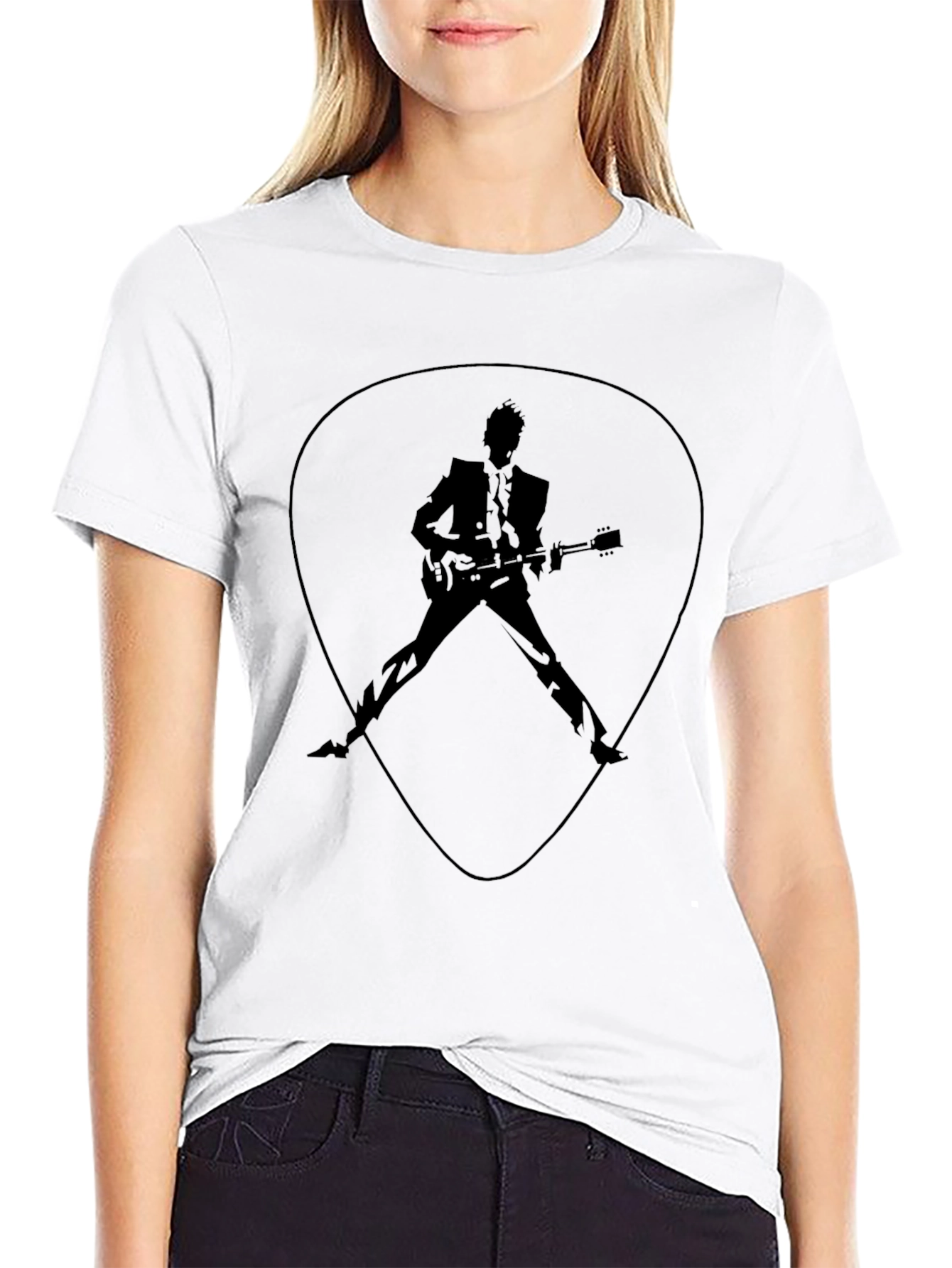 Guitar Man Graphic Tee - Rock and Roll Style