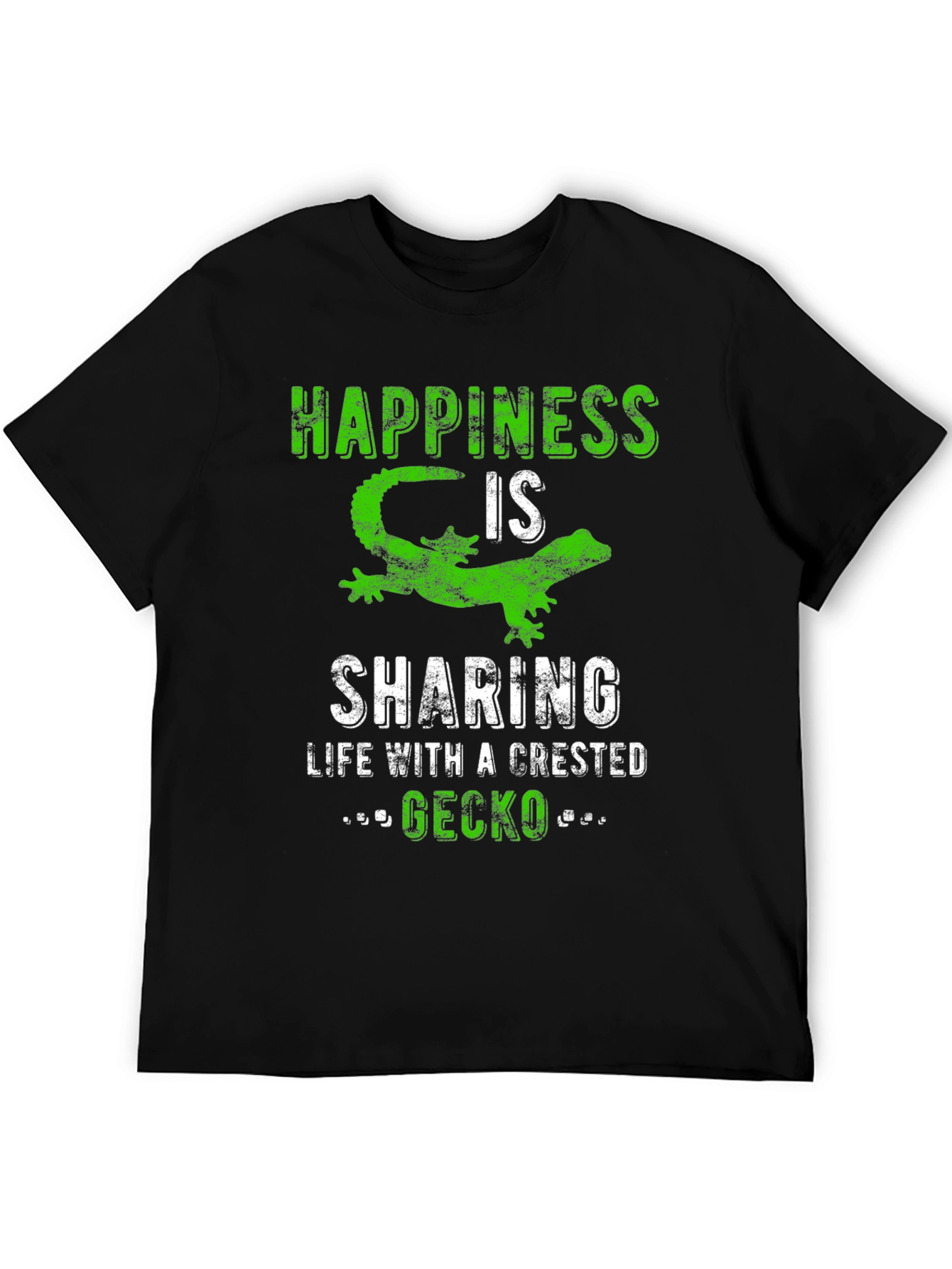 Happiness Crested Gecko Graphic Tee - Unisex