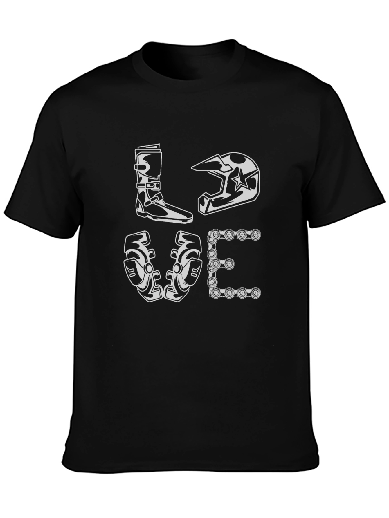 Motocross LOVE Black T-Shirt