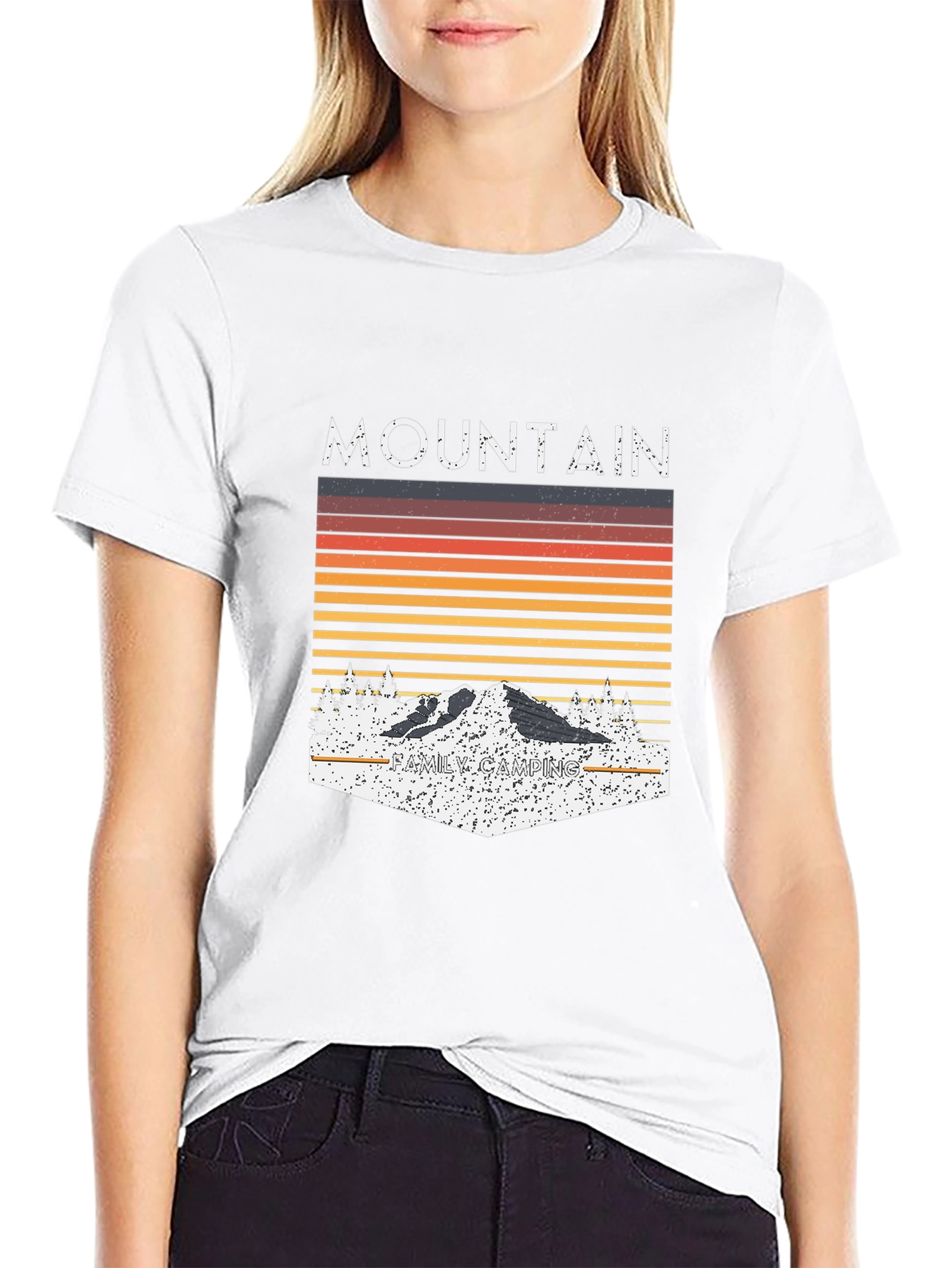 Mountain Family Camping Graphic Tee