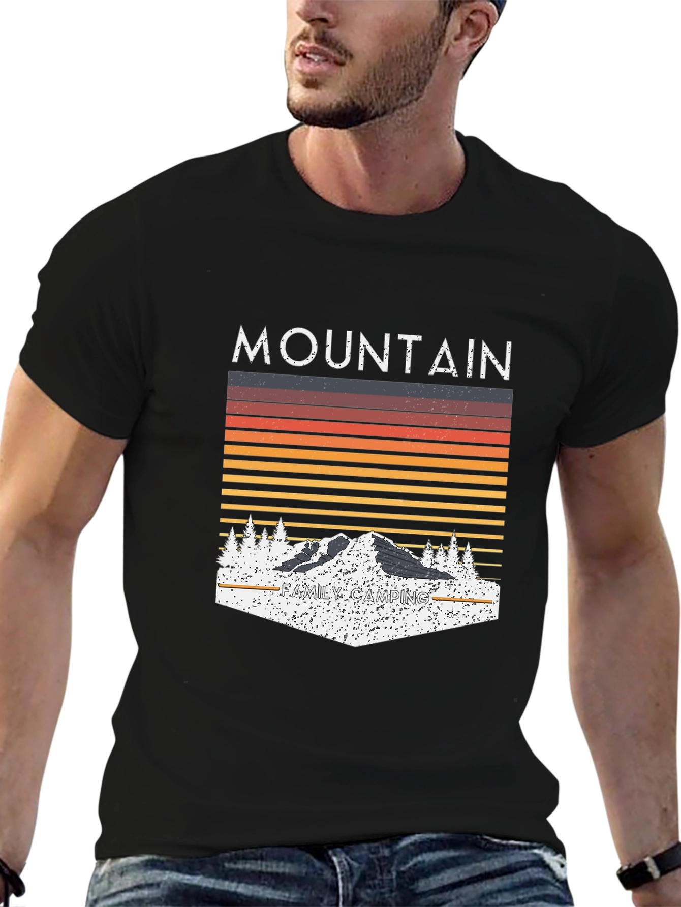 Mountain Family Camping Graphic Tee