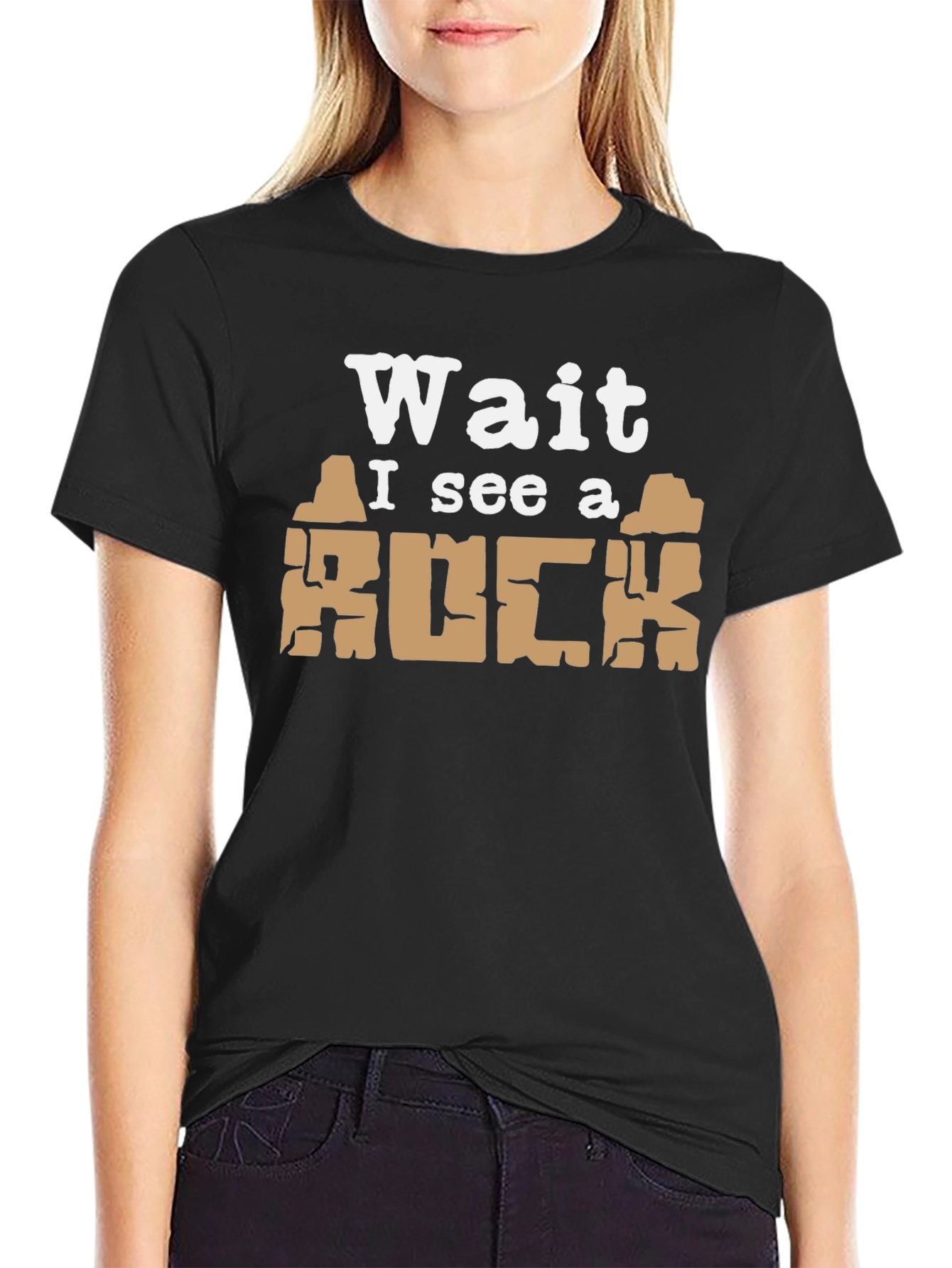 Wait I See a Rock Funny T-Shirt