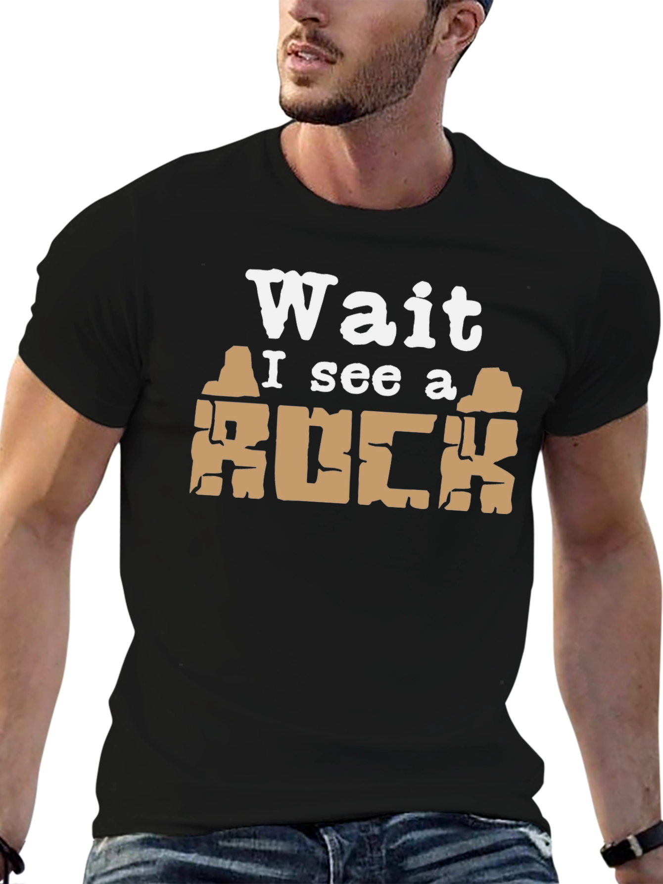 Wait I See a Rock Funny T-Shirt