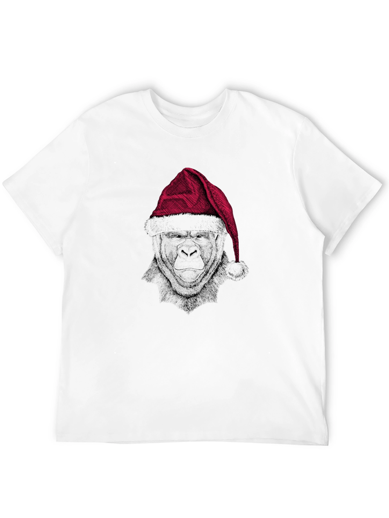 Festive Gorilla Graphic Tee - Black