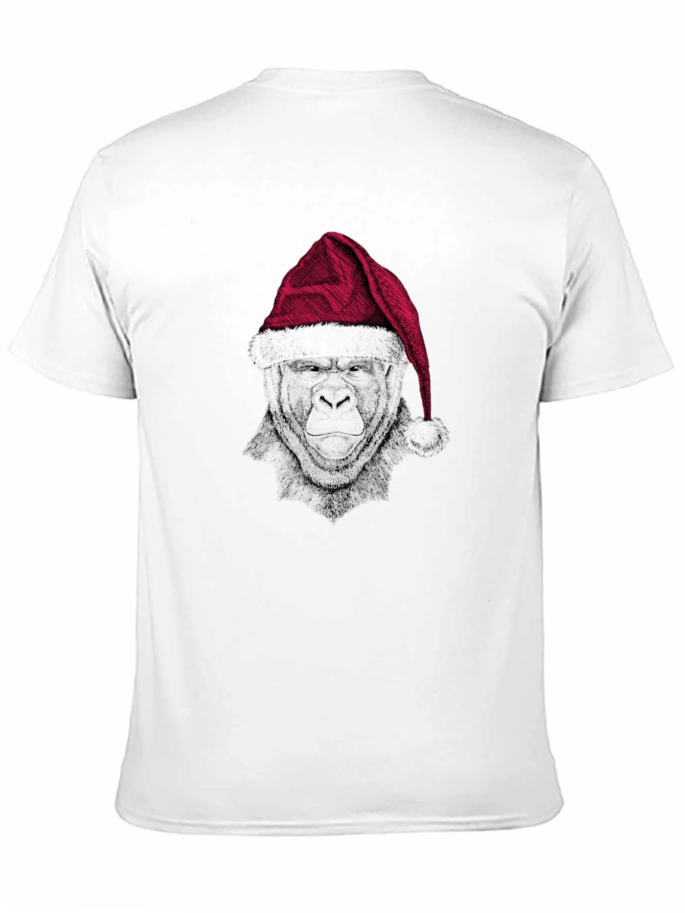 Festive Gorilla Graphic Tee - Black