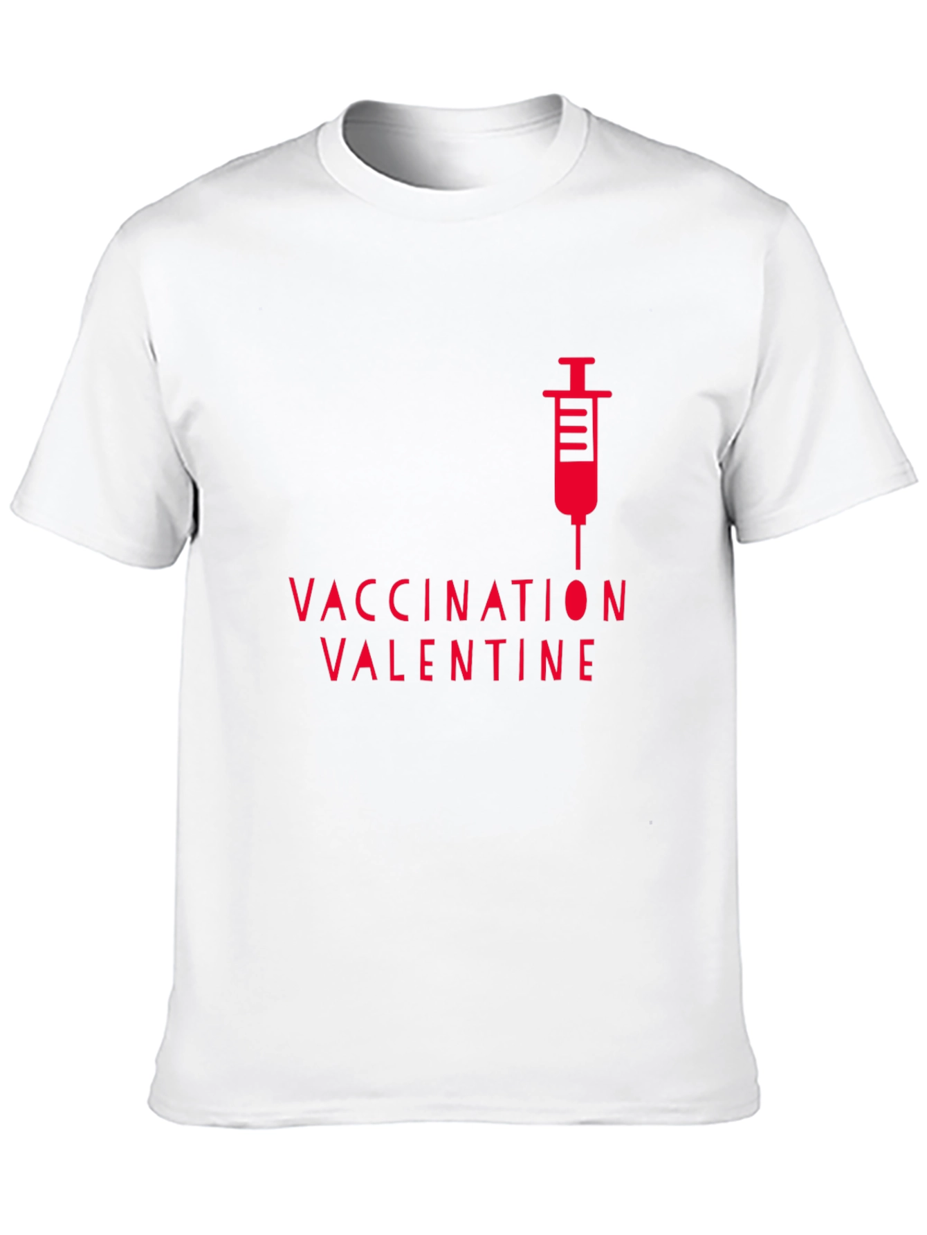 Vaccination Valentine Black T-Shirt