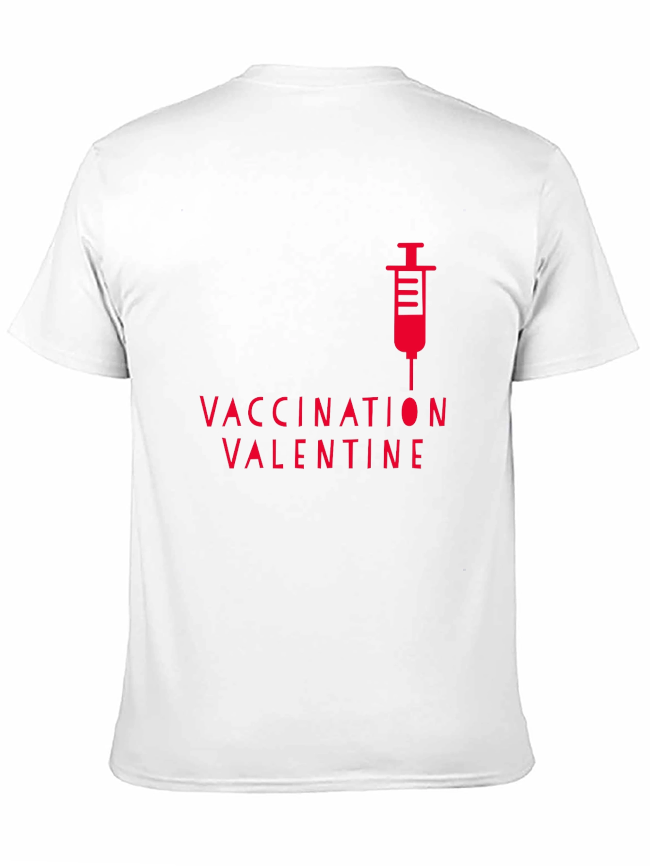 Vaccination Valentine Black T-Shirt