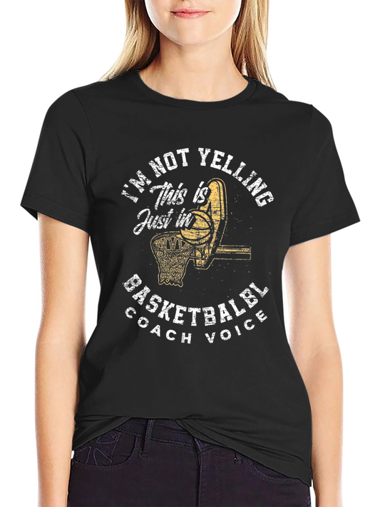 Basketball Coach Voice Graphic Tee