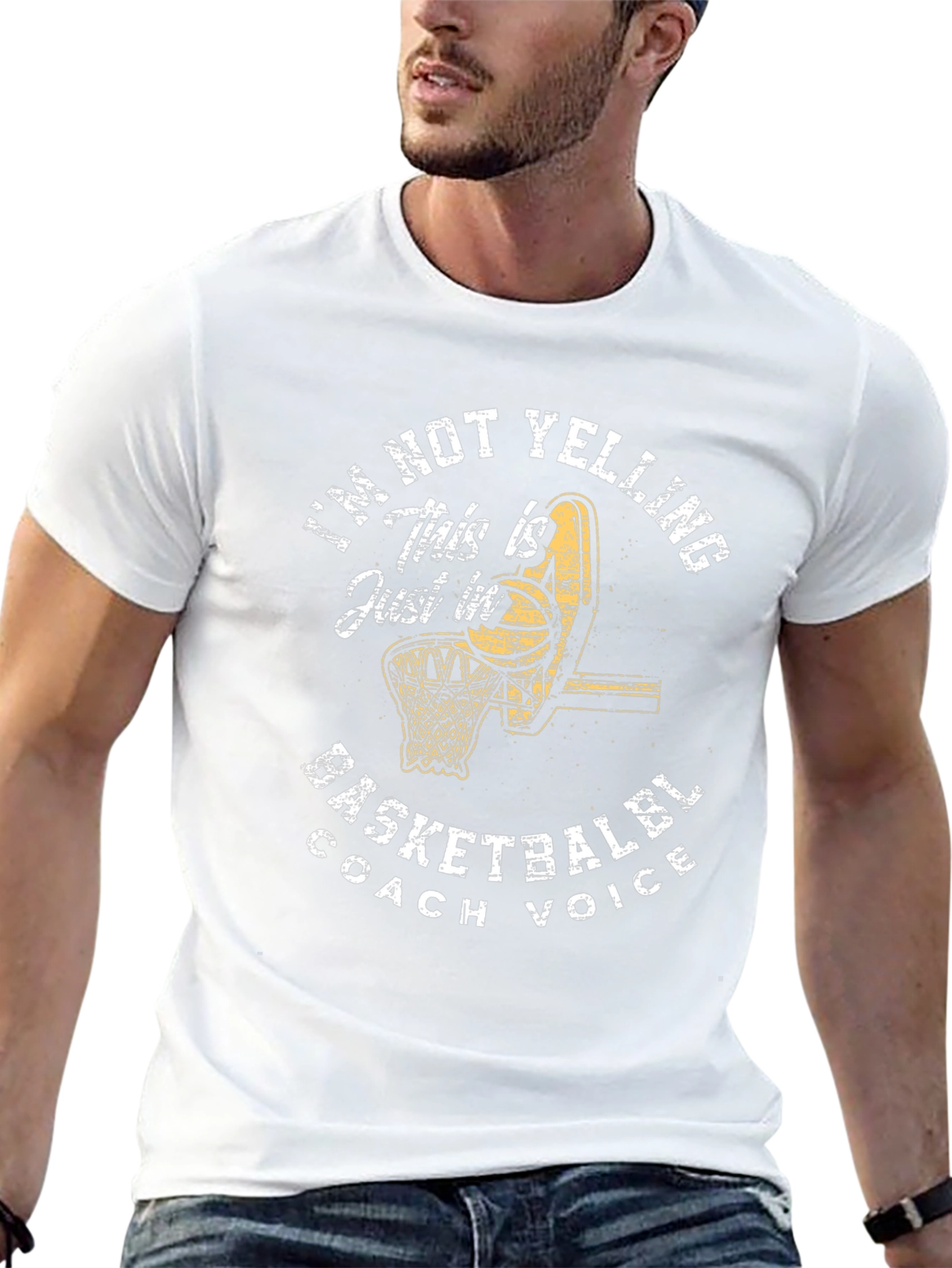 Basketball Coach Voice Graphic Tee