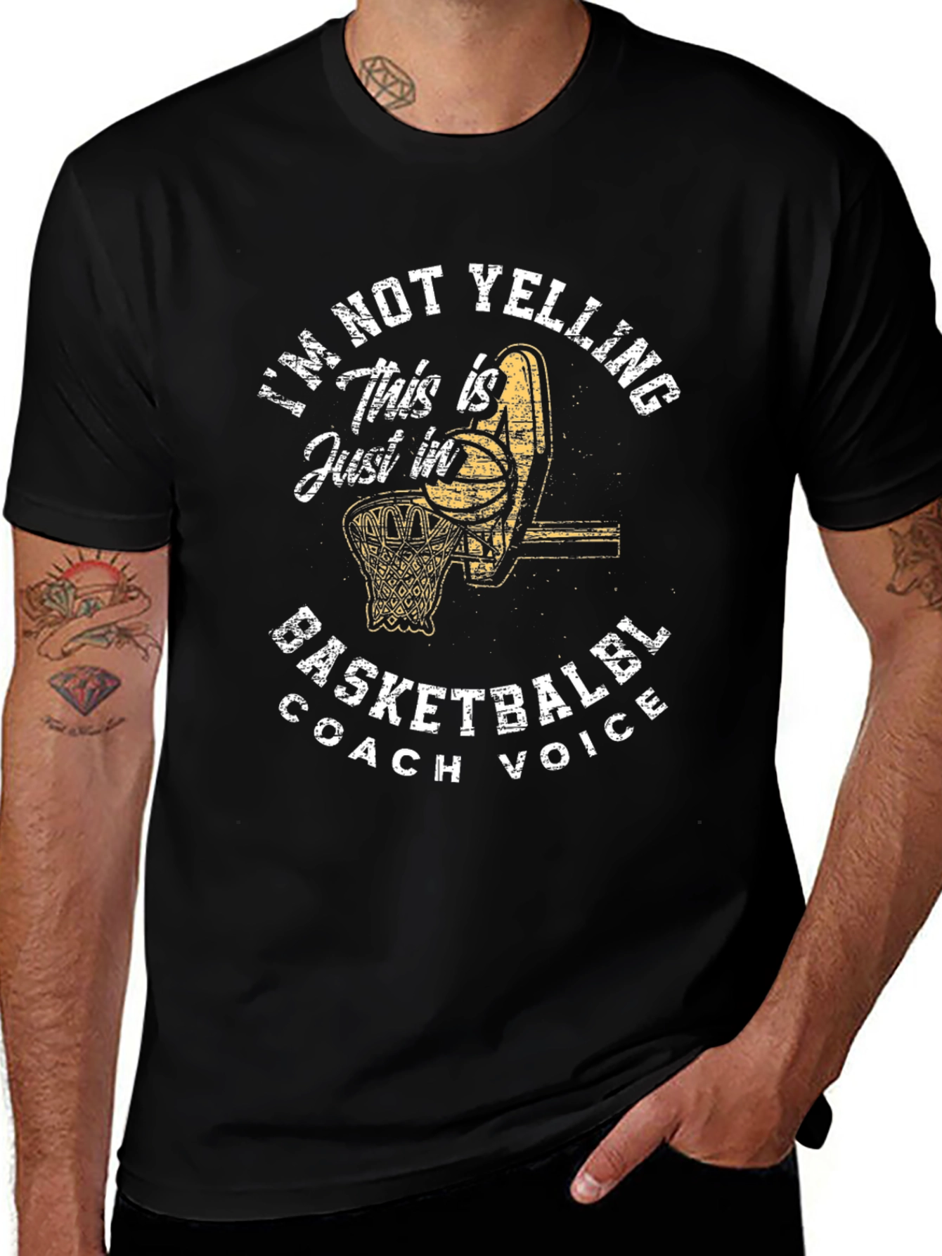 Basketball Coach Voice Graphic Tee