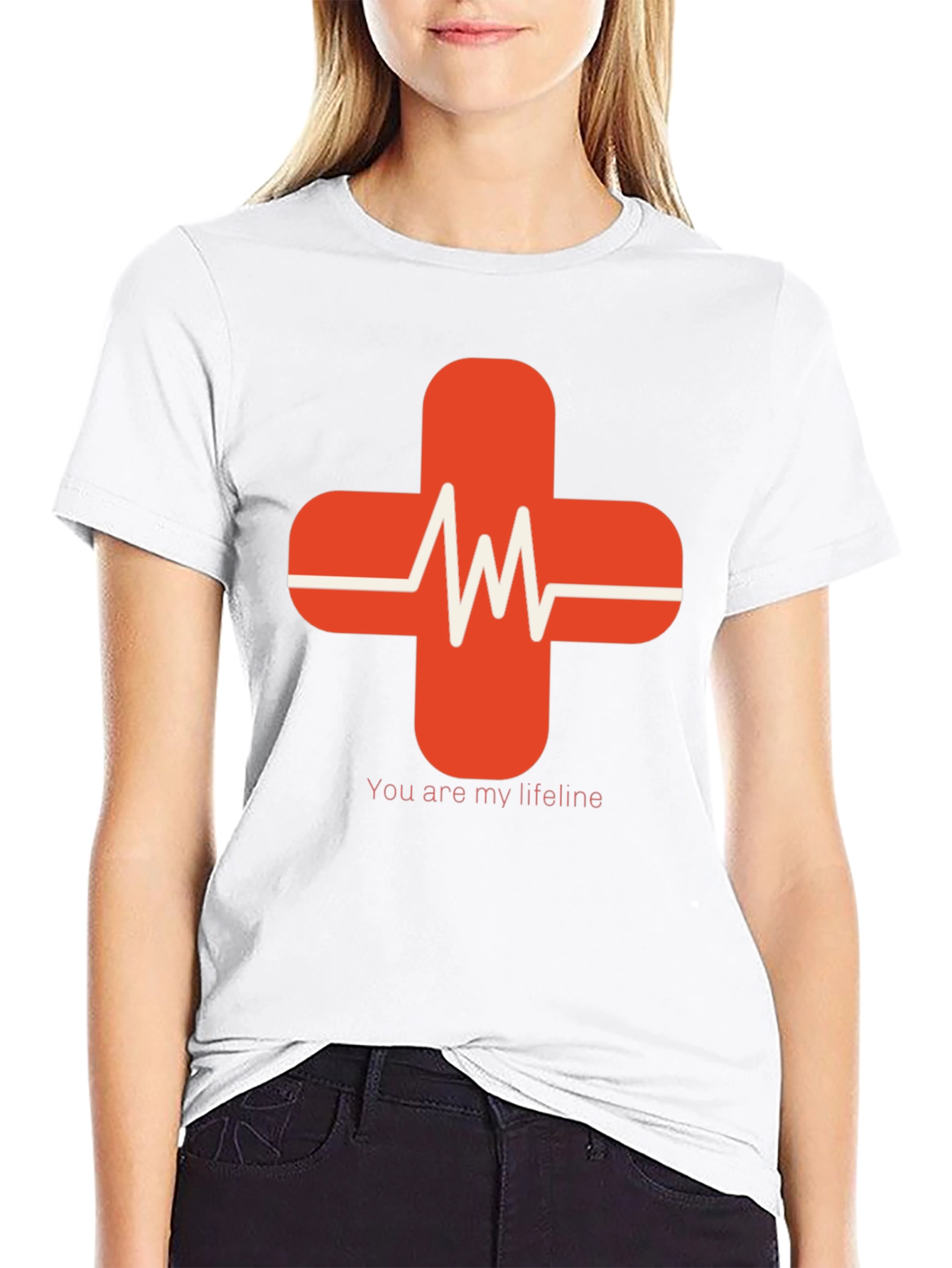 Lifeline Heartbeat Graphic Tee - Soft Cotton Comfort