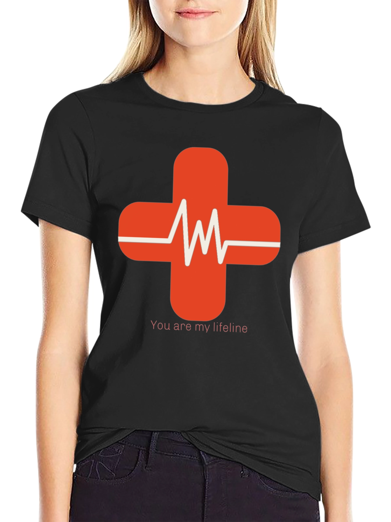 Lifeline Heartbeat Graphic Tee - Soft Cotton Comfort