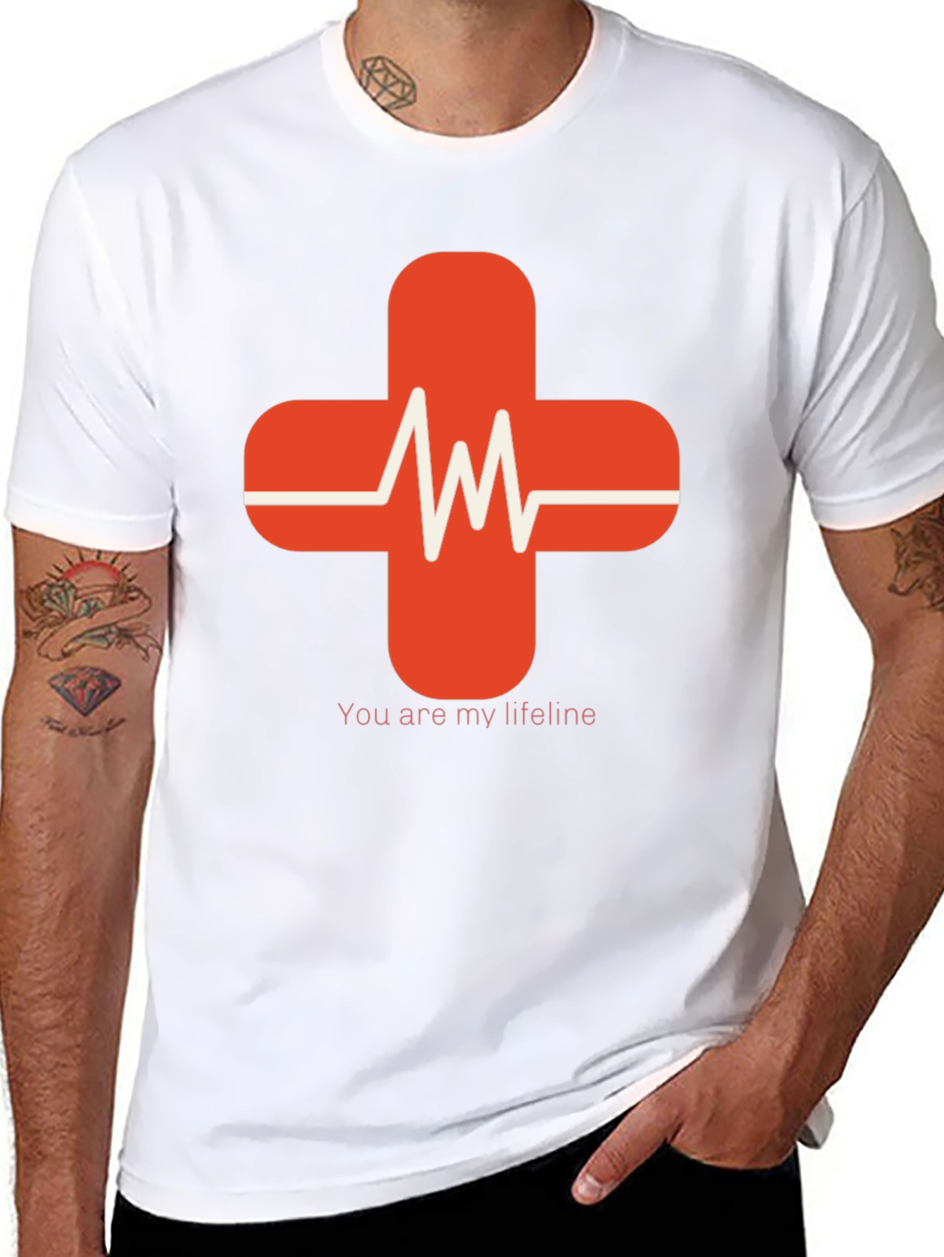 Lifeline Heartbeat Graphic Tee - Soft Cotton Comfort