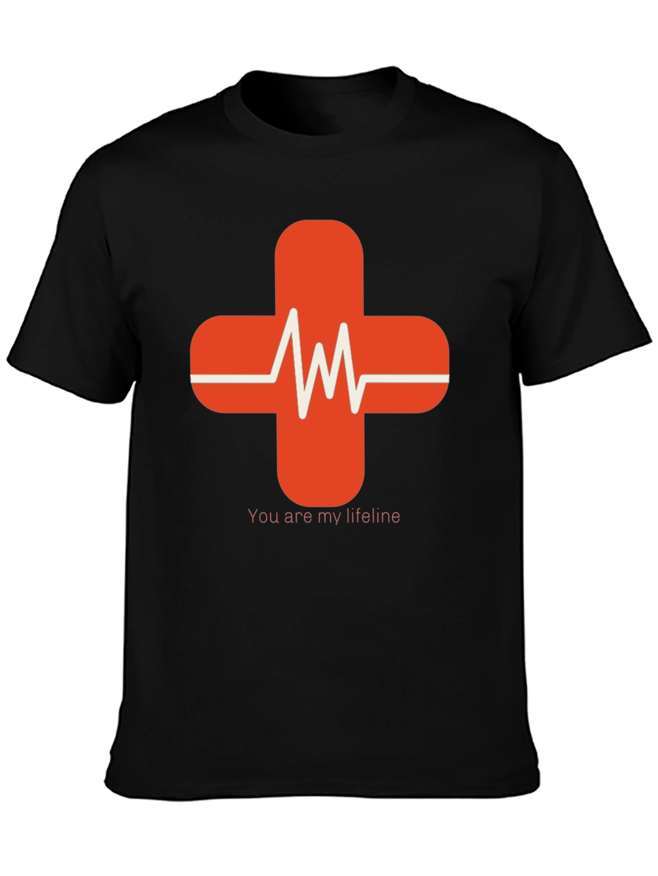 Lifeline Heartbeat Graphic Tee - Soft Cotton Comfort