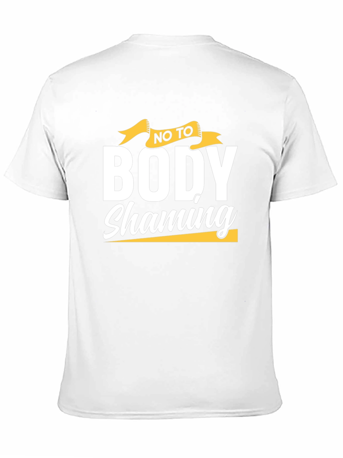 Body Shaming Awareness T-Shirt - Black Cotton