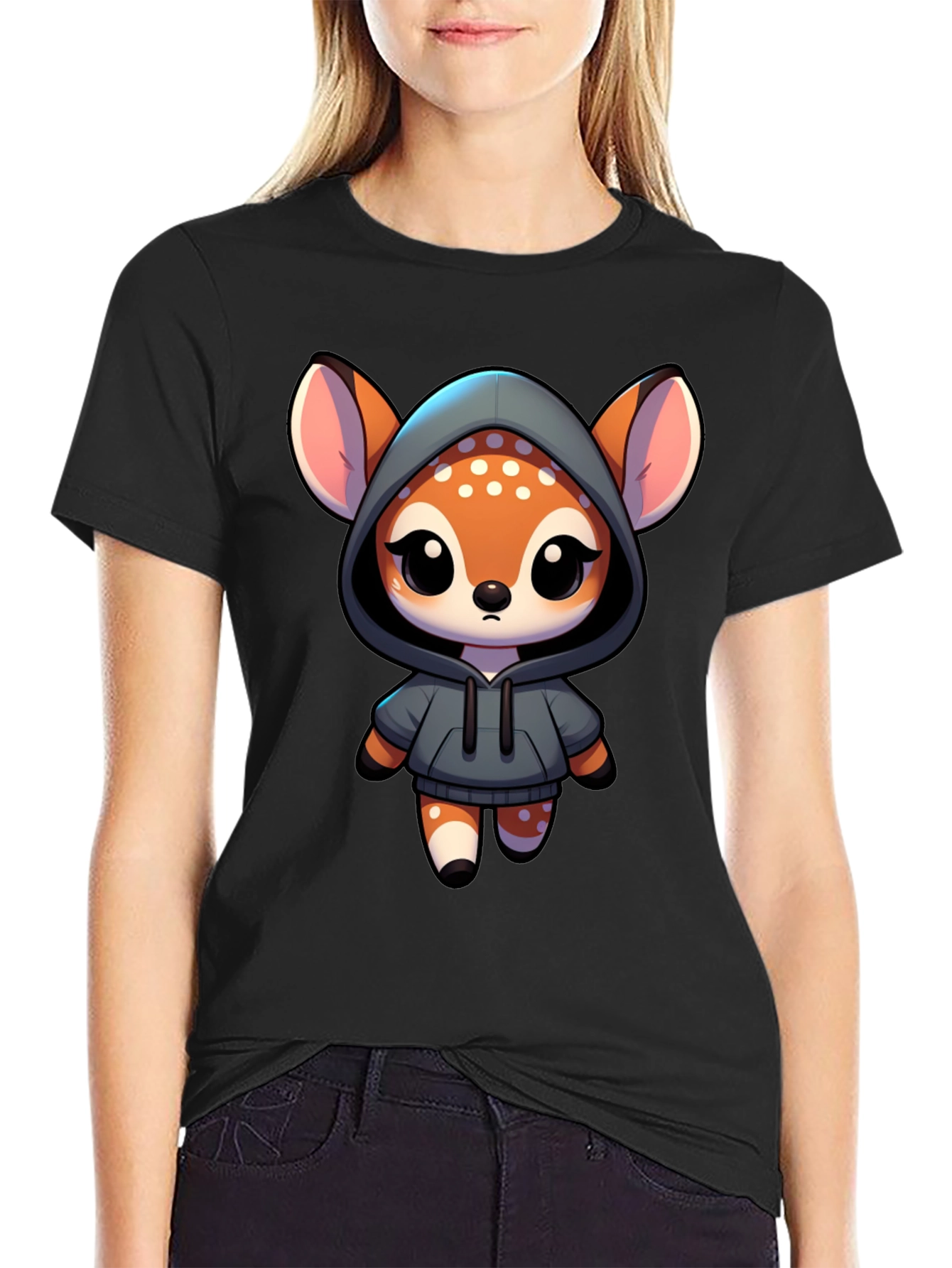 Cute Deer Hoodie T-Shirt