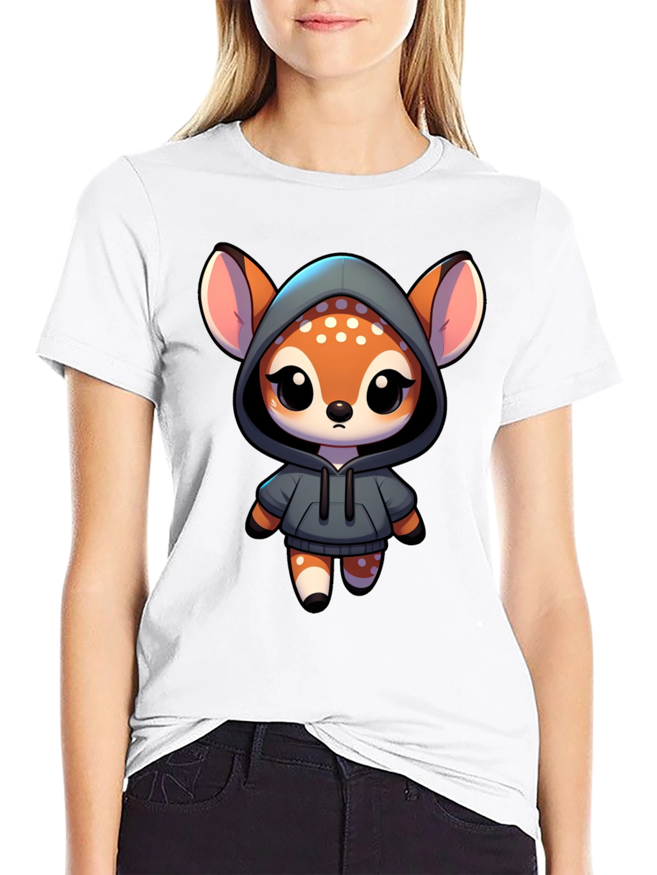 Cute Deer Hoodie T-Shirt