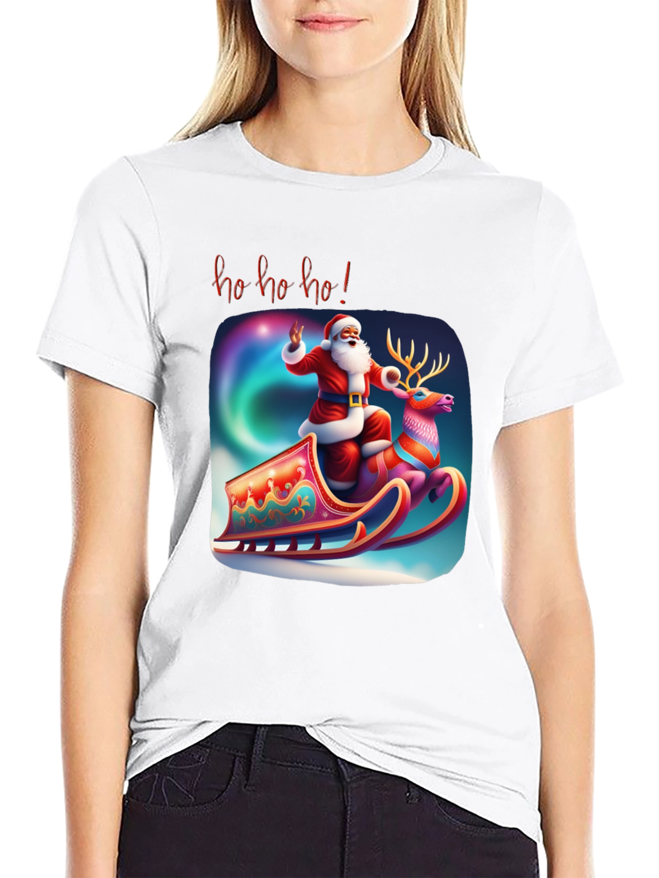 Festive Santa Claus Graphic Tee
