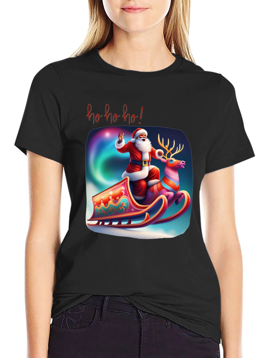 Festive Santa Claus Graphic Tee