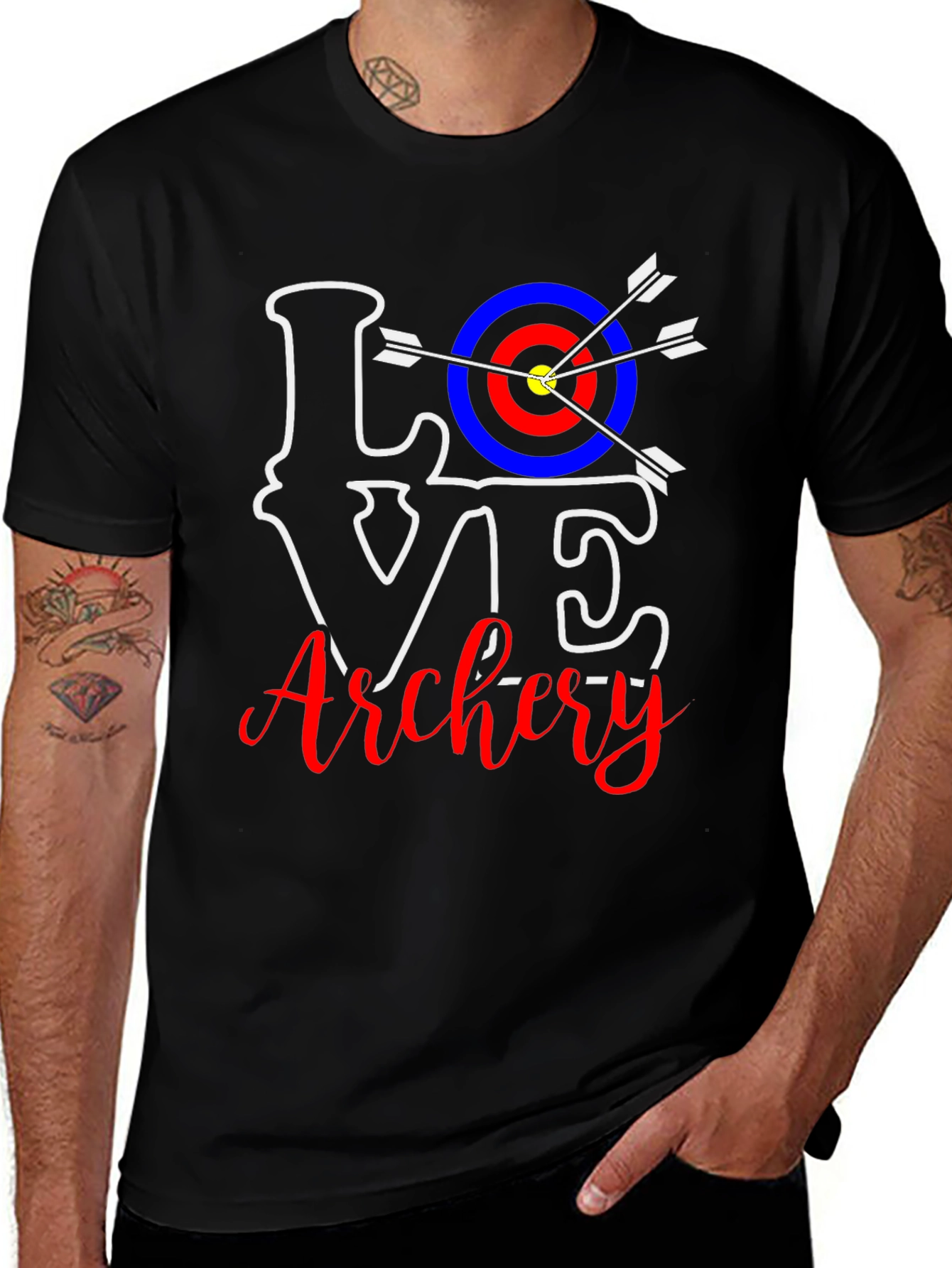 Love Archery T-Shirt - Target Arrow Design