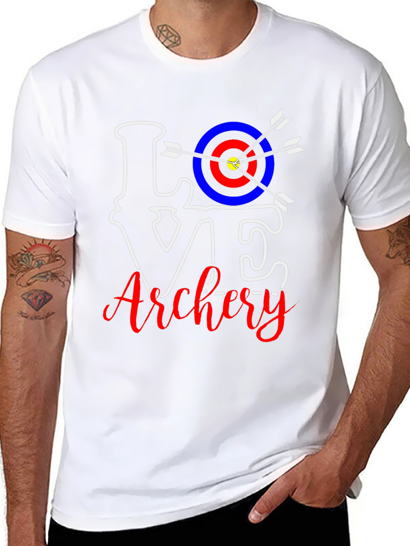 Love Archery T-Shirt - Target Arrow Design