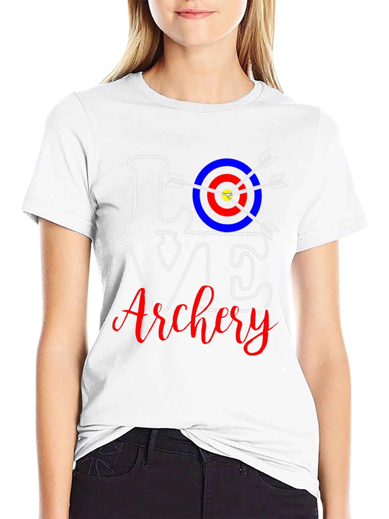 Love Archery T-Shirt - Target Arrow Design