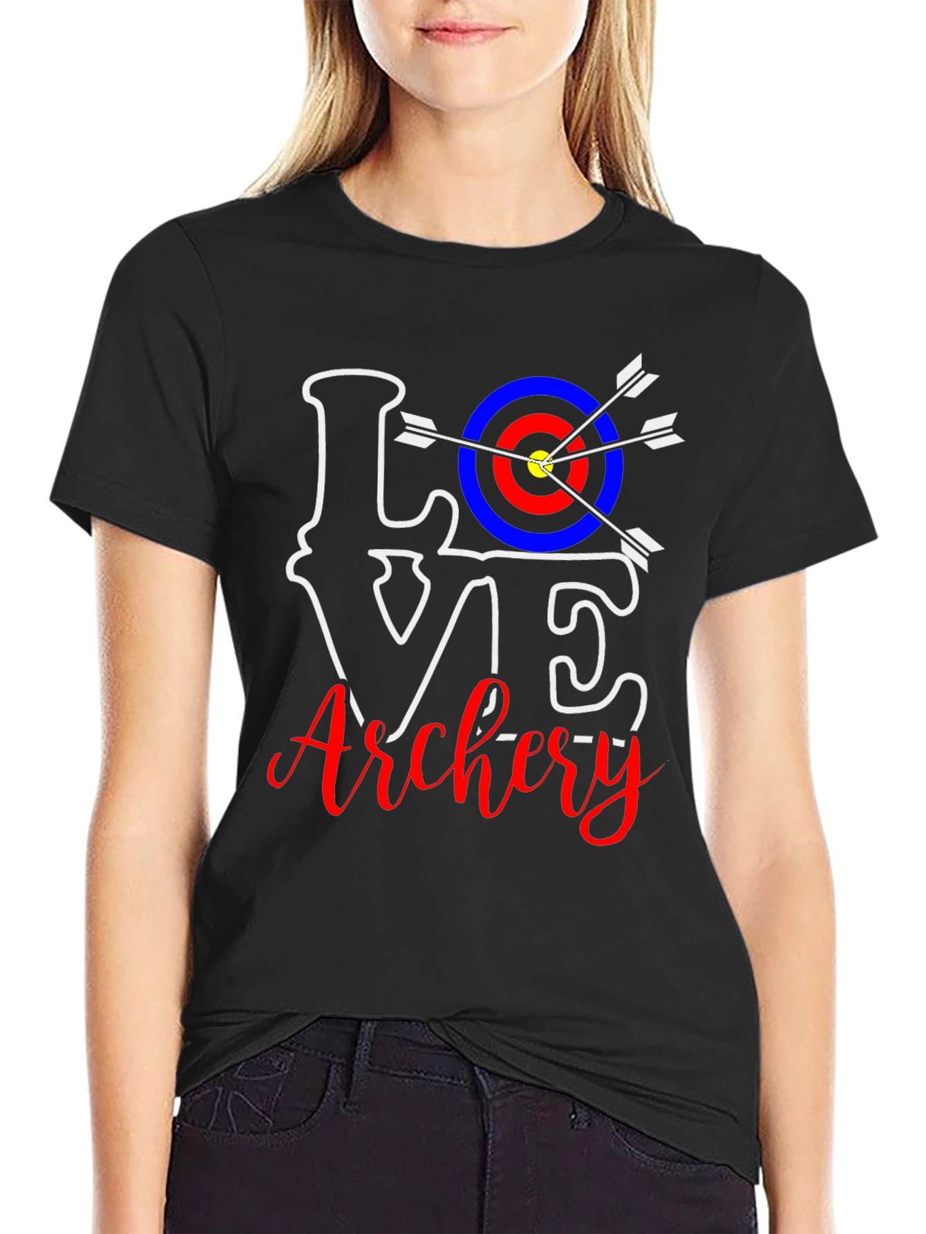 Love Archery T-Shirt - Target Arrow Design