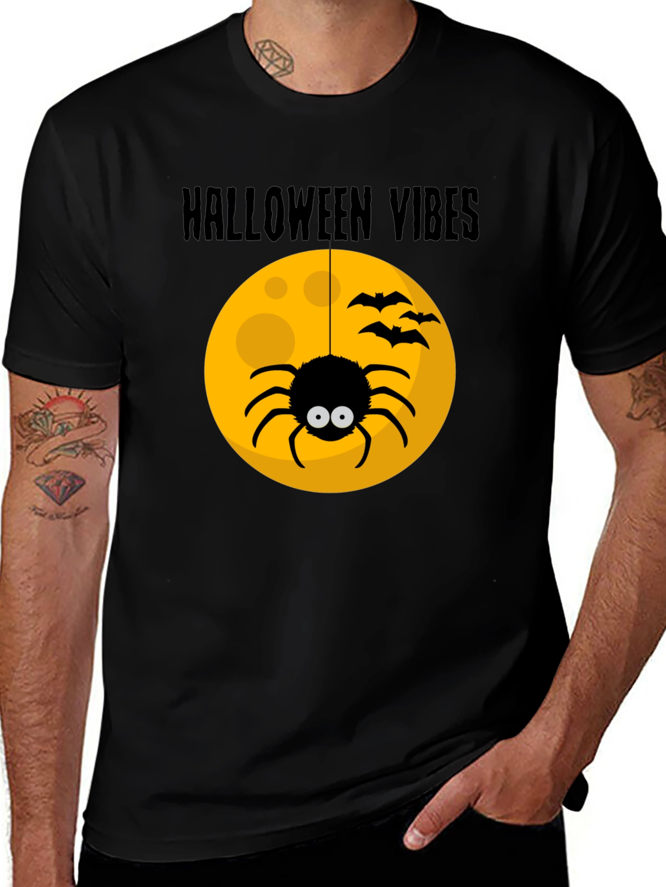 Halloween Vibes Spider Graphic Tee
