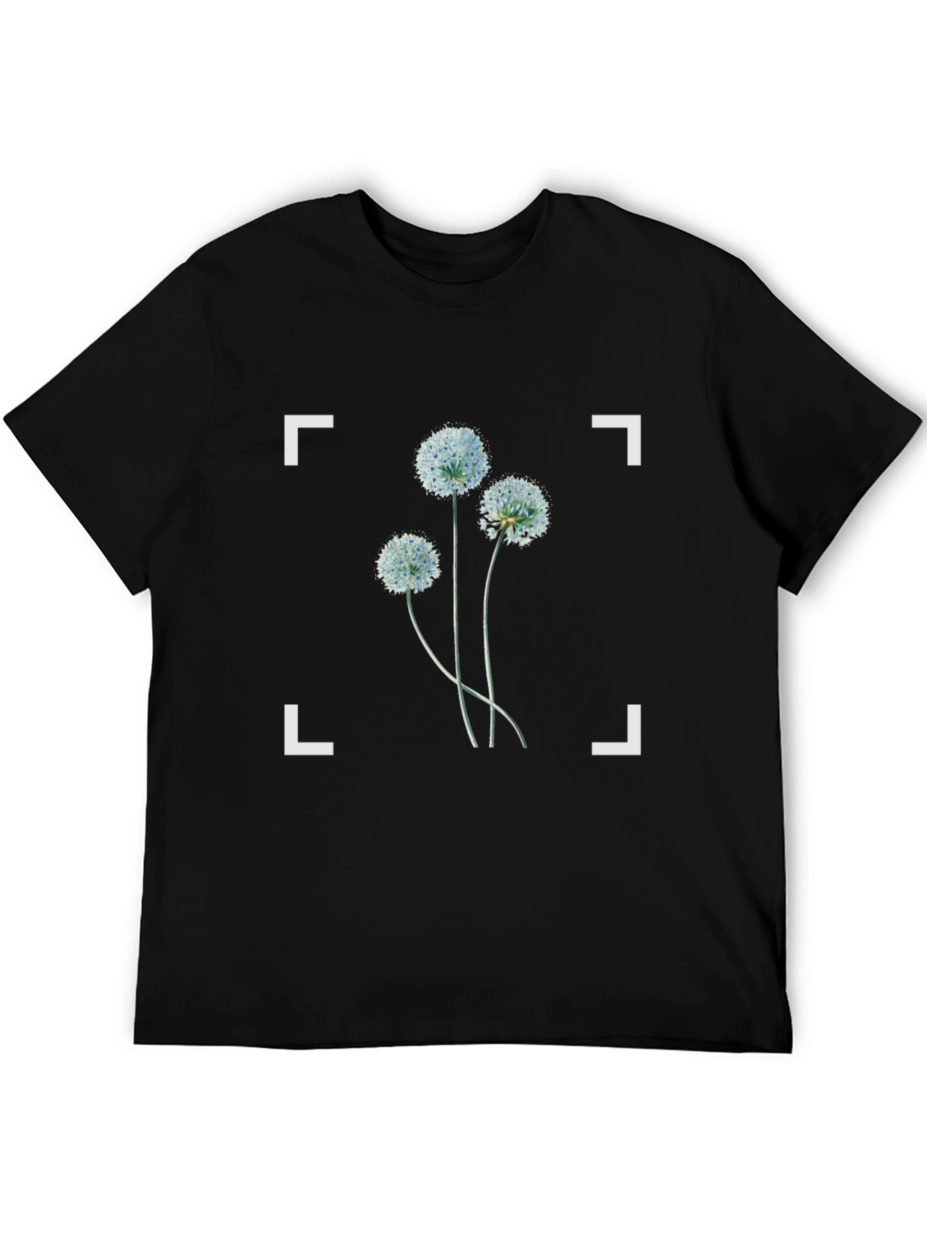 Dandelion Graphic Tee - Stylish Black Cotton Shirt