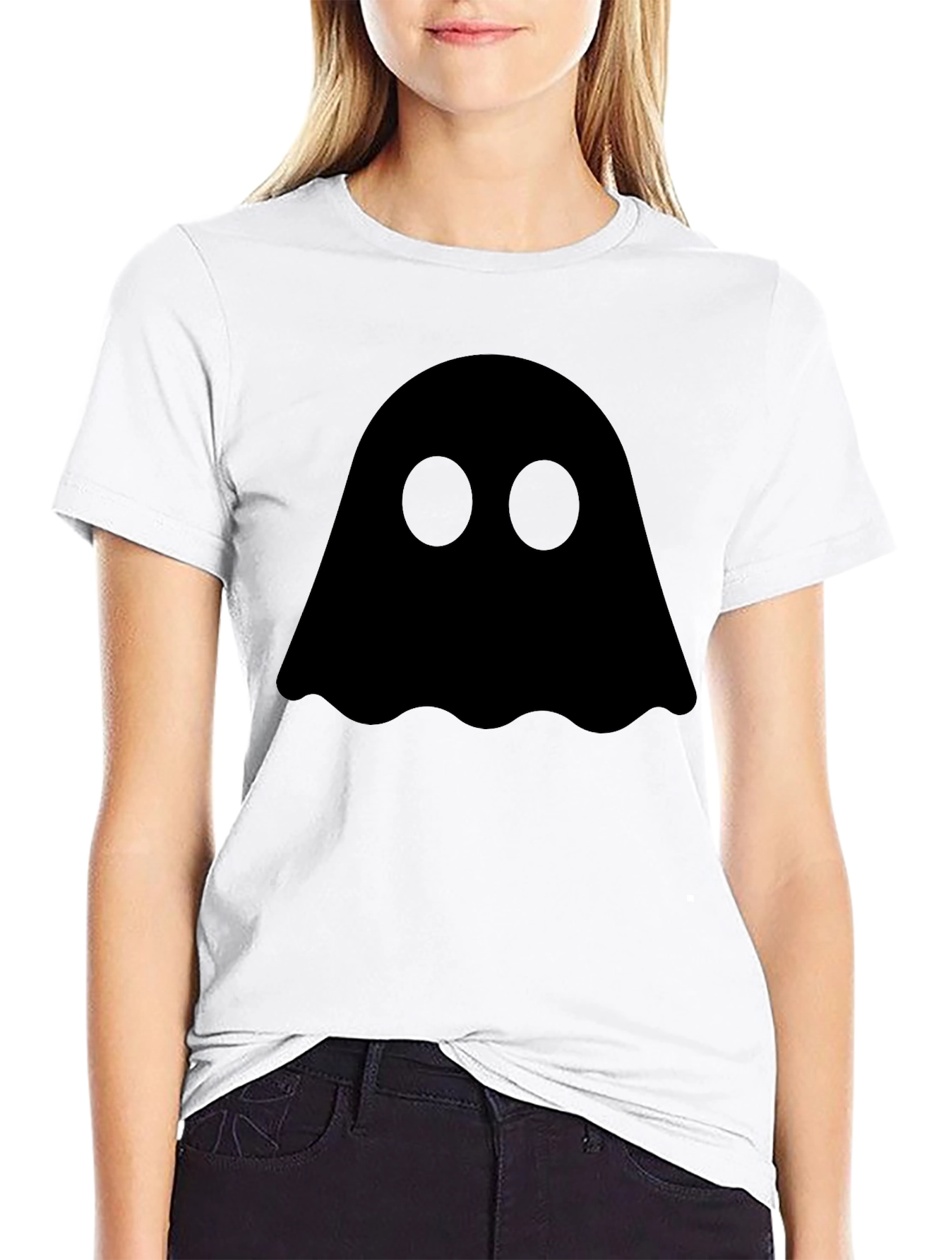 Ghostly Graphic Tee - Spooky Season Style