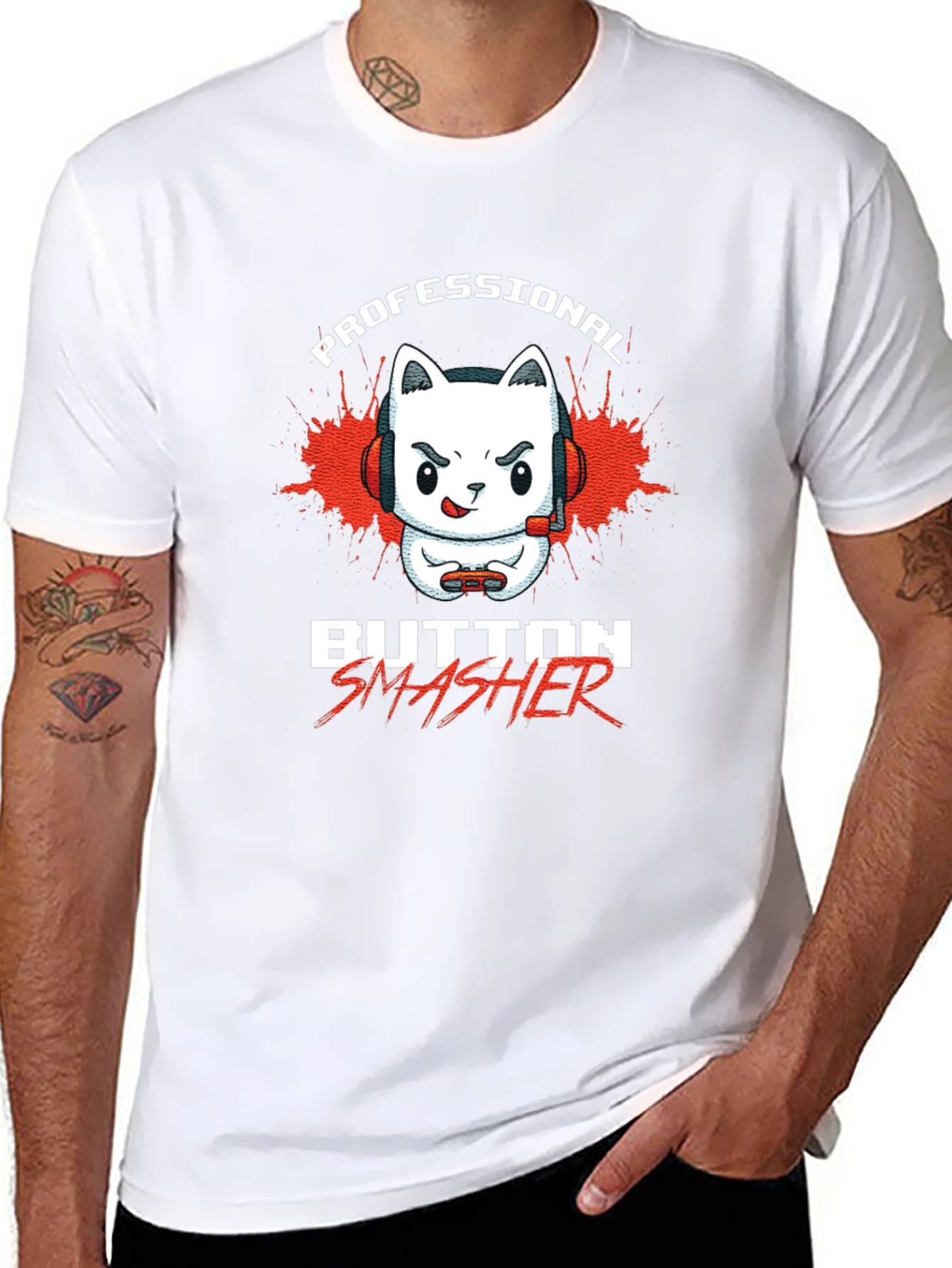 Professional Button Smasher Gamer T-Shirt