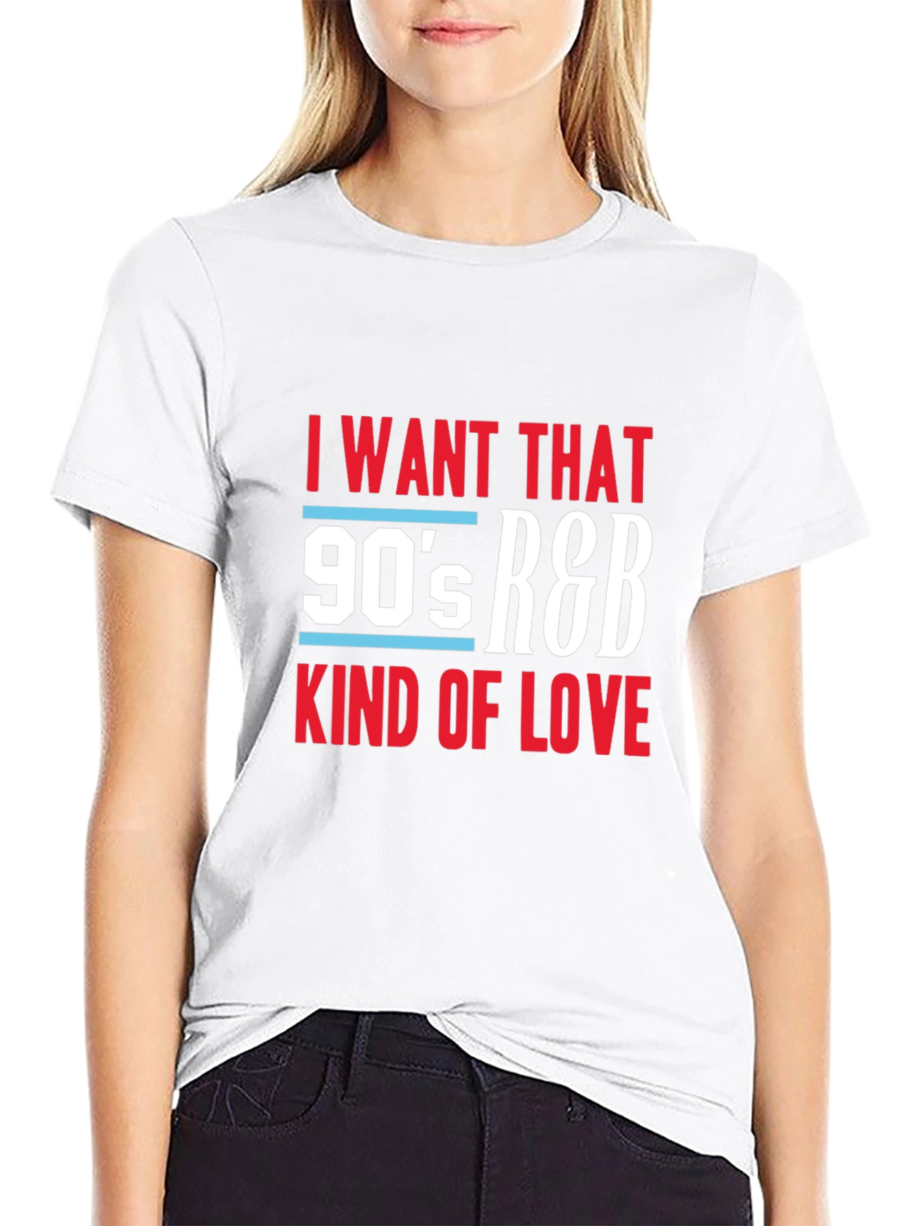 90s R&B Kind of Love Black Graphic Tee