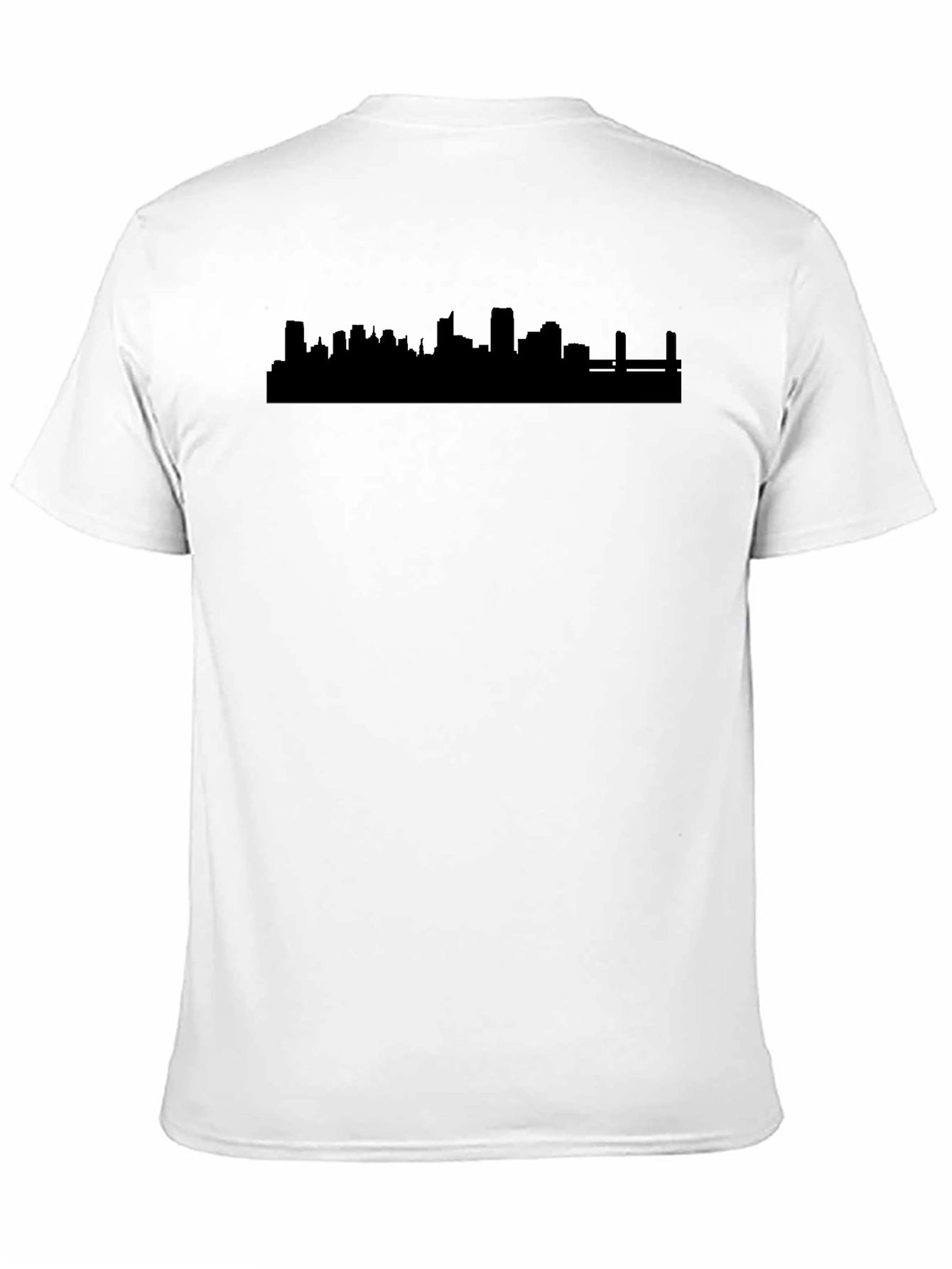 City Skyline Graphic Tee - Modern Black T-Shirt