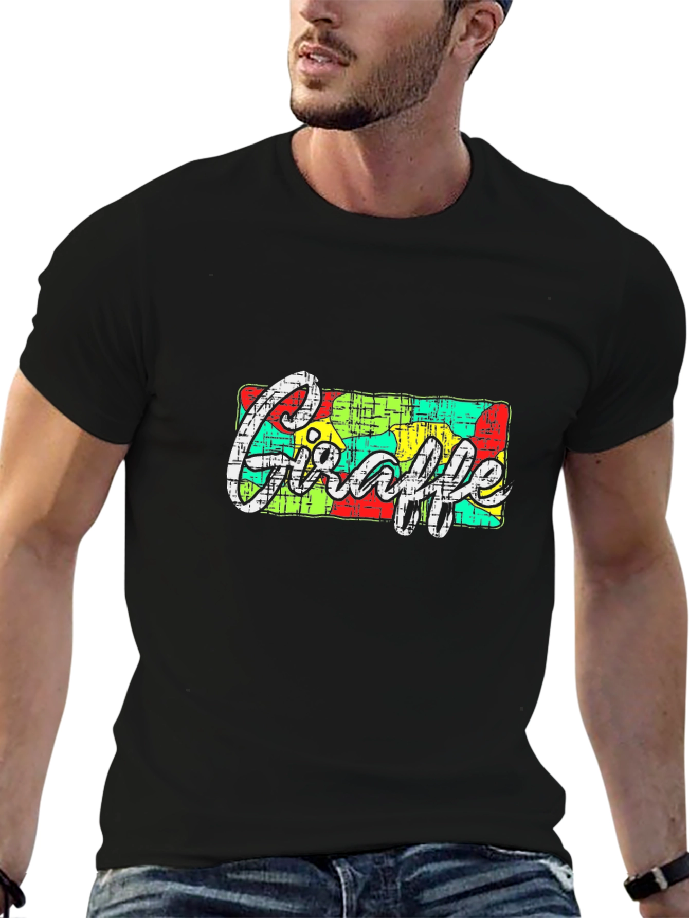 Giraffe Graphic Tee - Quirky Animal Lovers T-Shirt
