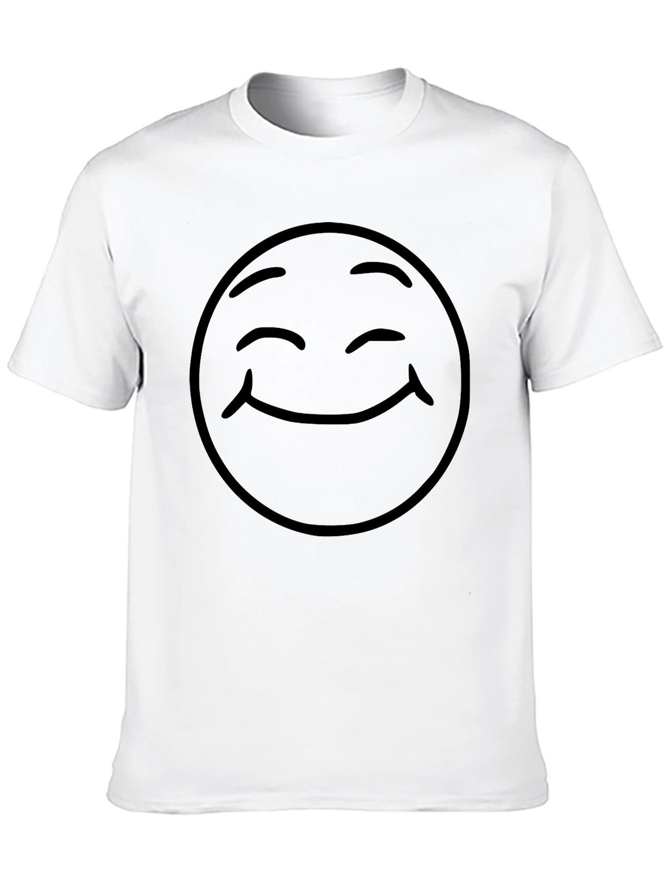 Smiley Face Graphic Tee - Classic Comfort