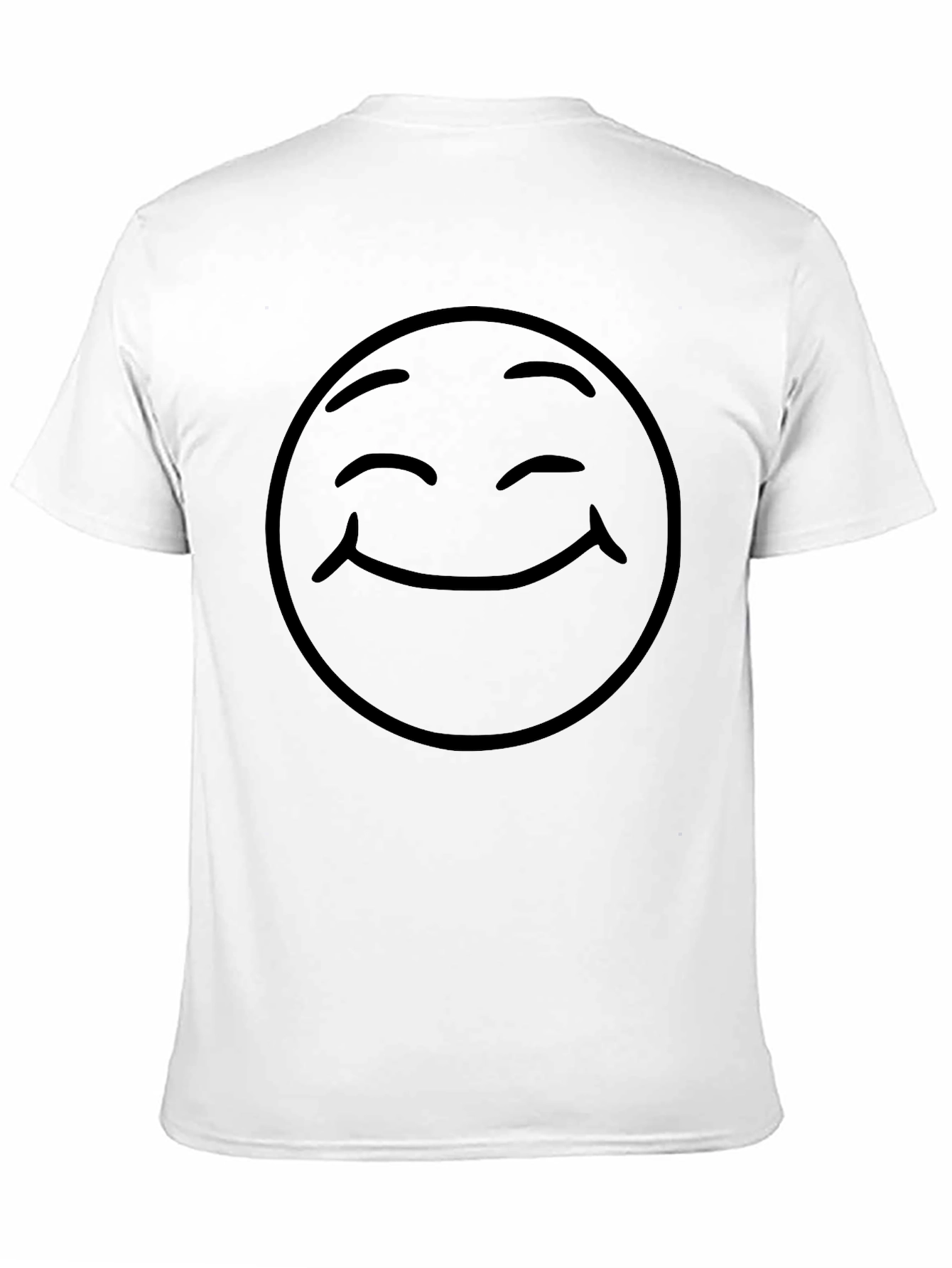 Smiley Face Graphic Tee - Classic Comfort
