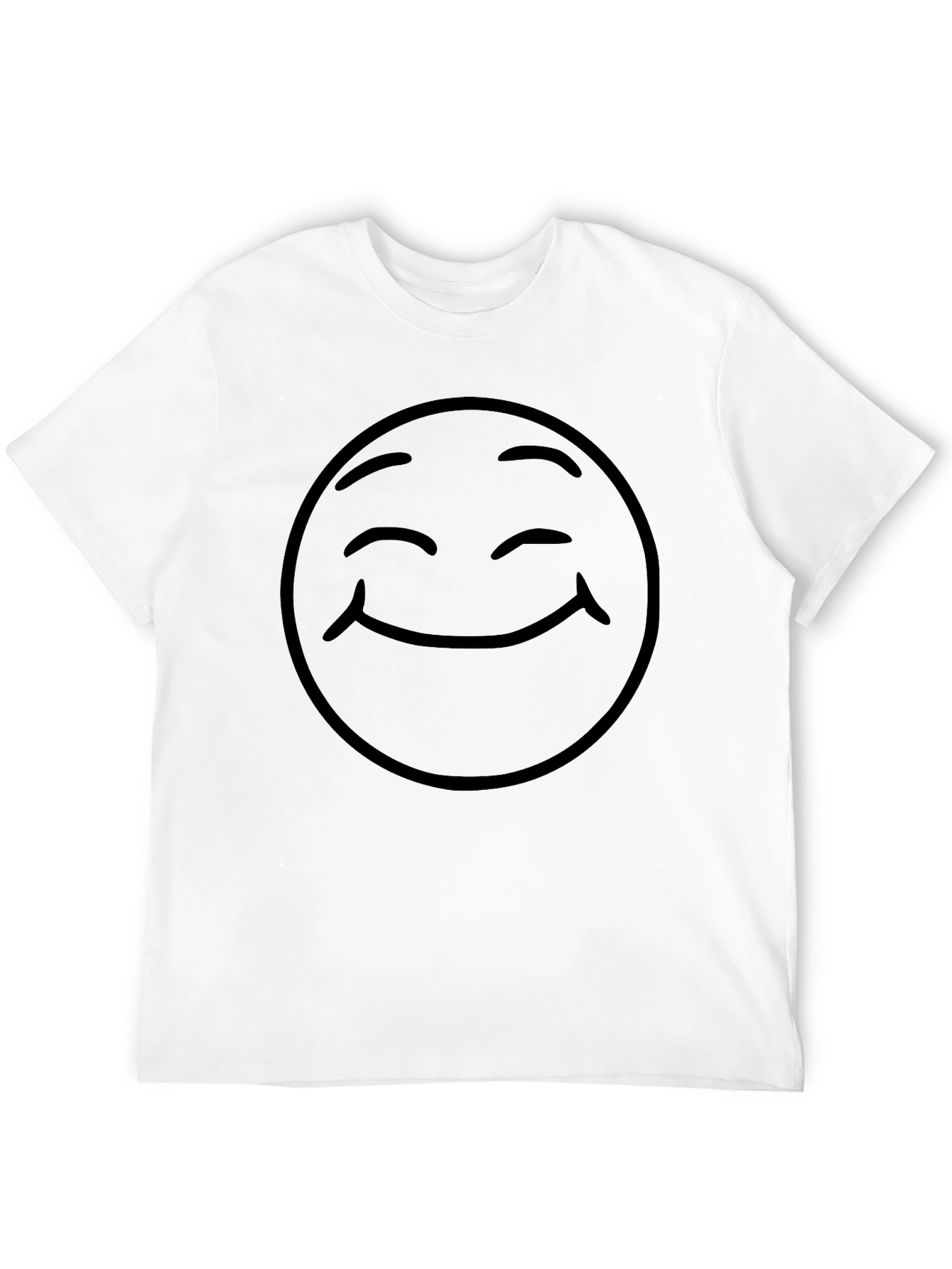 Smiley Face Graphic Tee - Classic Comfort