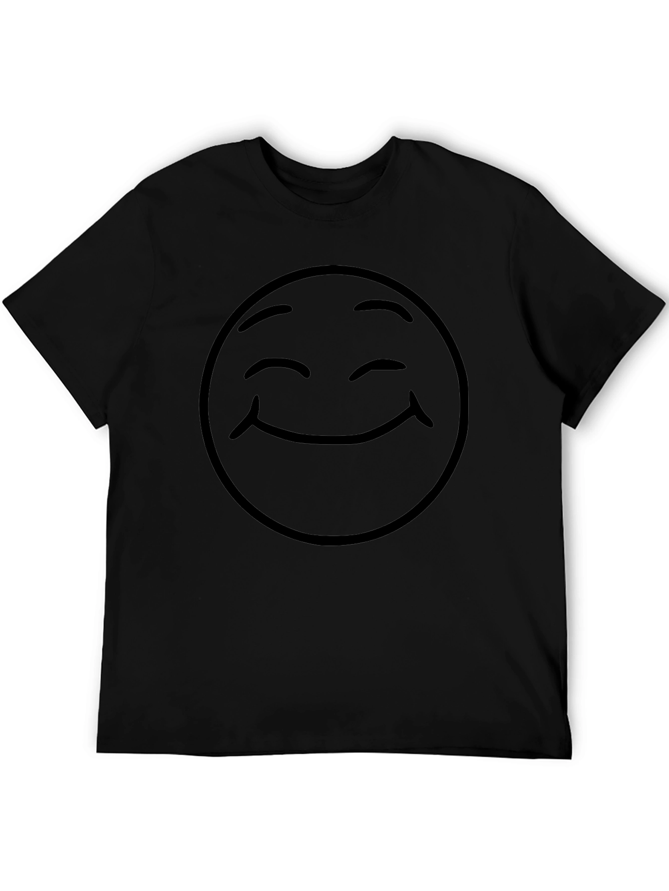 Smiley Face Graphic Tee - Classic Comfort