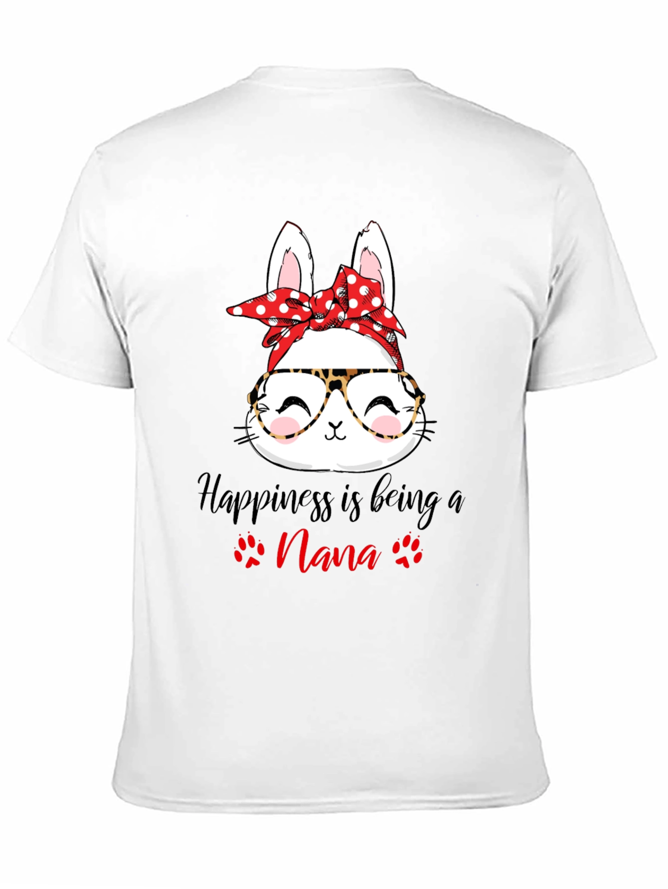 Happiness Nana T-Shirt- Cute Bunny Tee