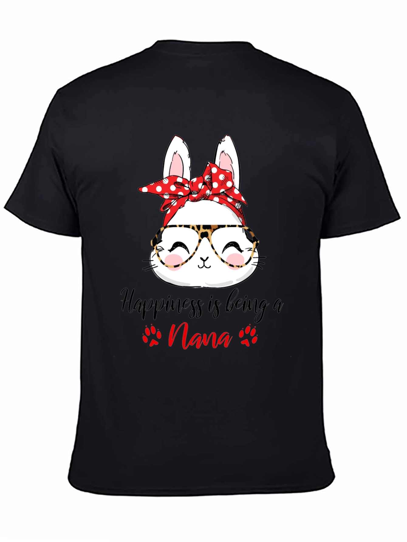 Happiness Nana T-Shirt- Cute Bunny Tee