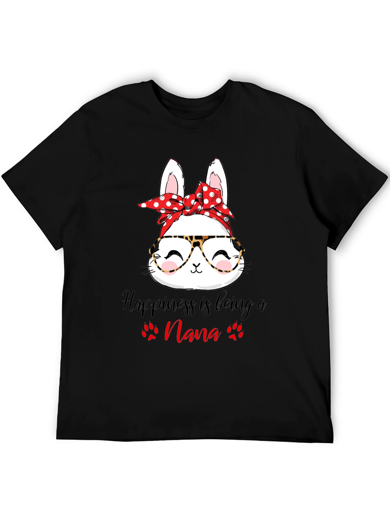 Happiness Nana T-Shirt- Cute Bunny Tee