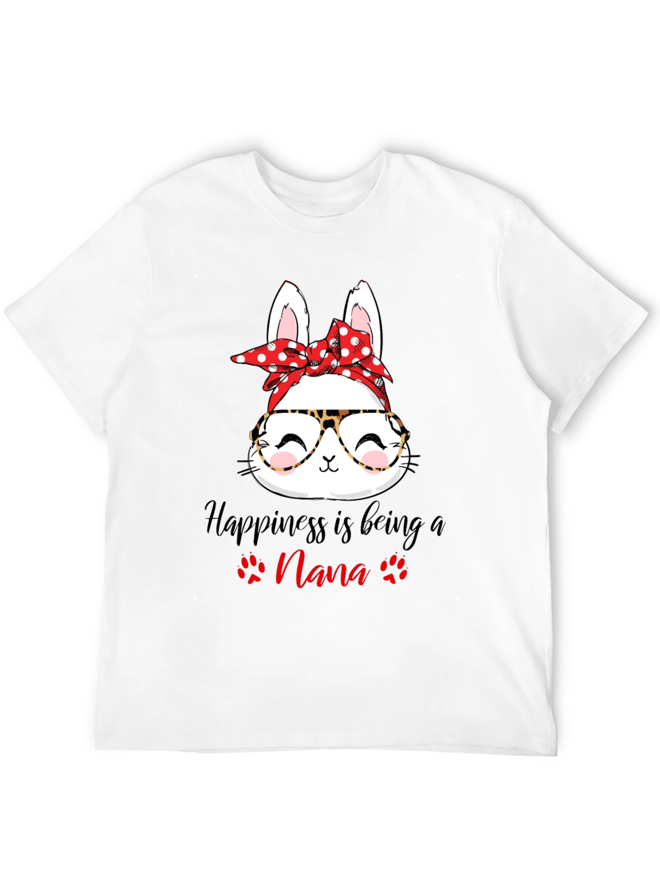 Happiness Nana T-Shirt- Cute Bunny Tee