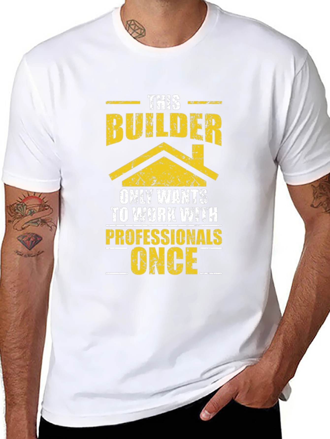 Builder Graphic T-Shirt Funny Construction Tee
