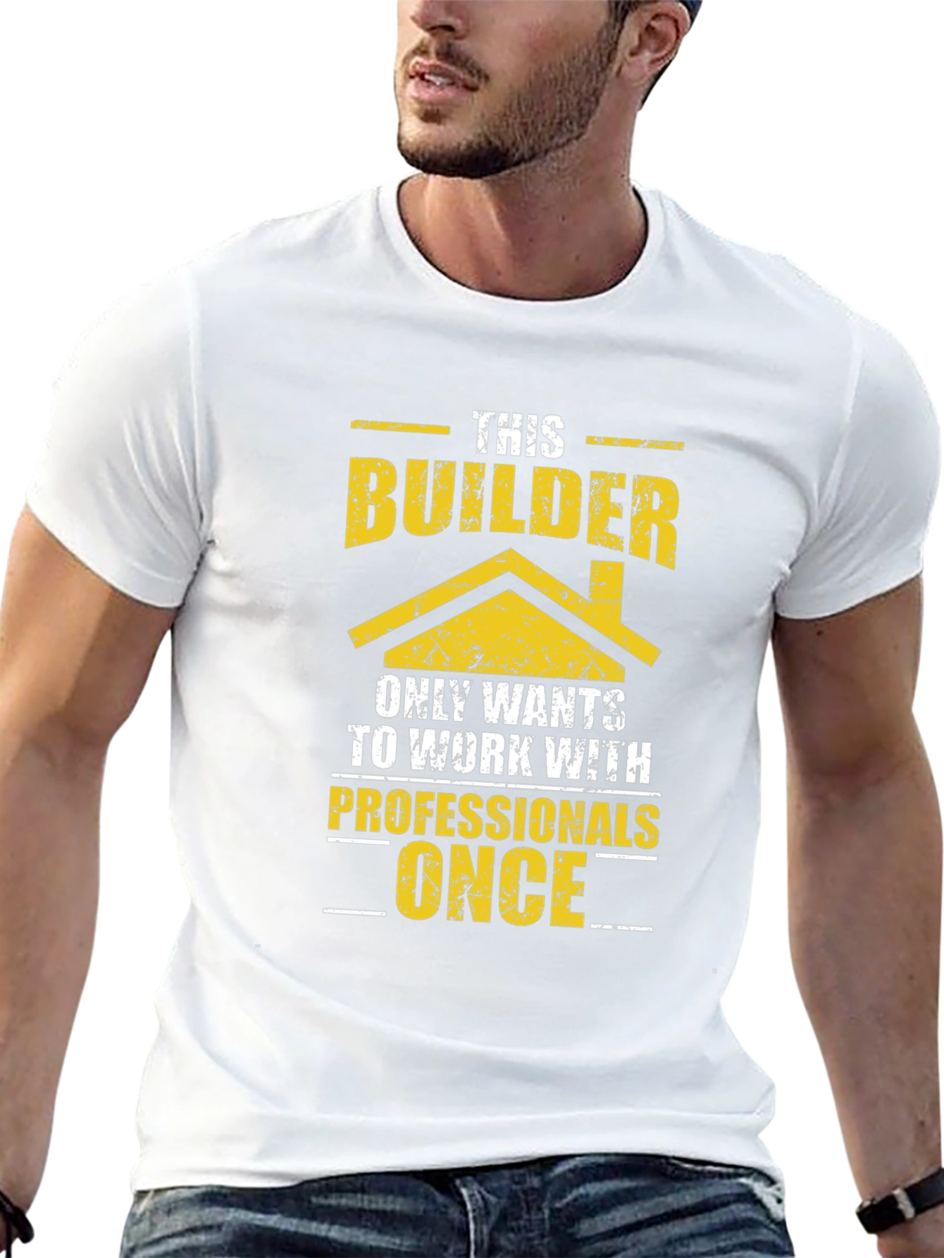 Builder Graphic T-Shirt Funny Construction Tee
