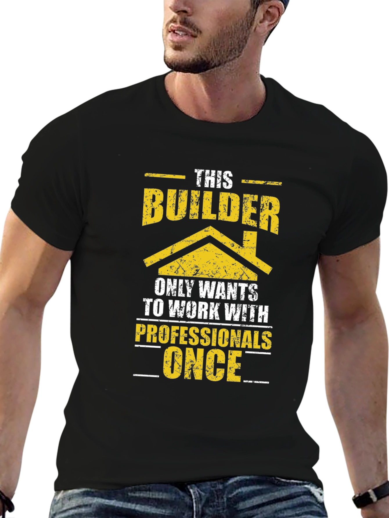 Builder Graphic T-Shirt Funny Construction Tee