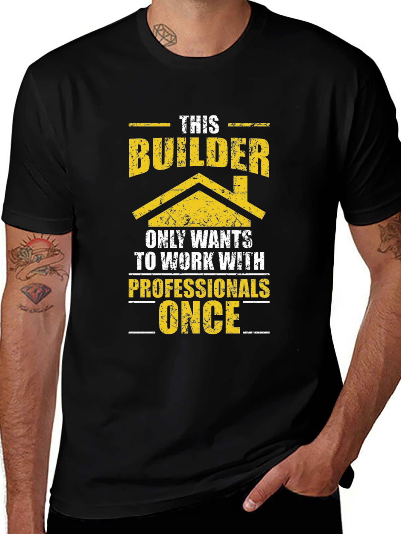 Builder Graphic T-Shirt Funny Construction Tee