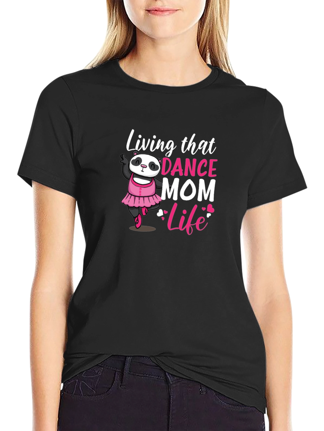 Dance Mom Life Panda Bear T-Shirt
