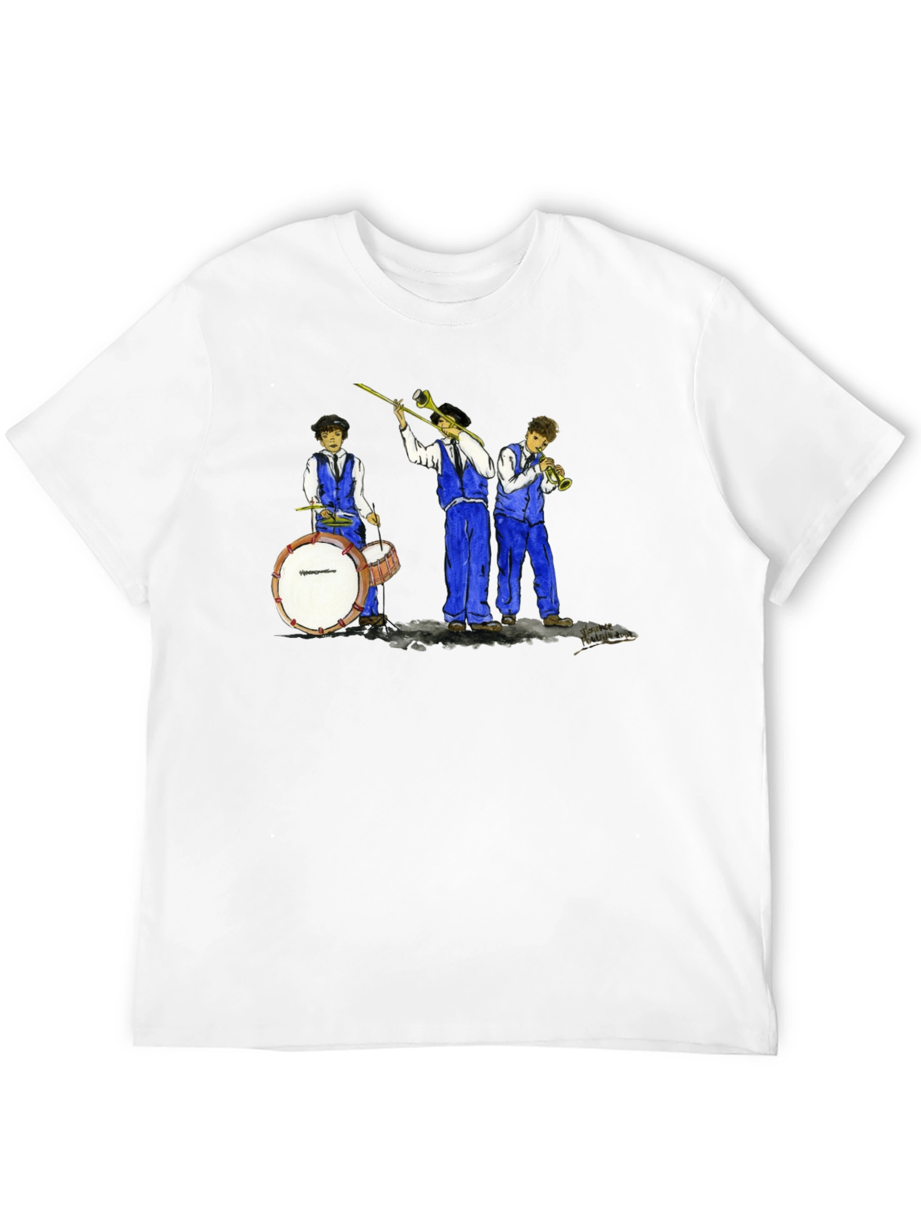 Cool Jazz Band Graphic Black T-Shirt