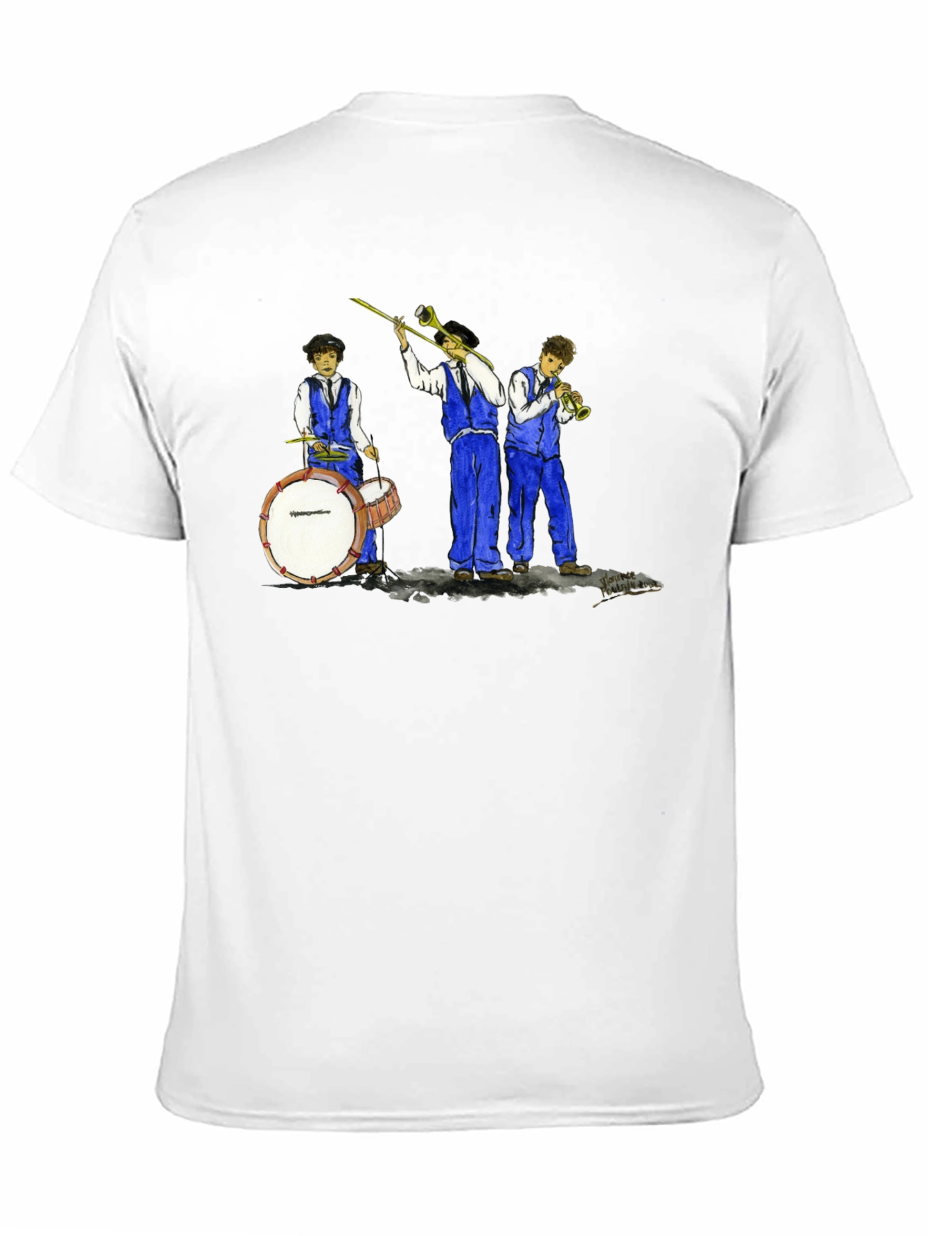Cool Jazz Band Graphic Black T-Shirt