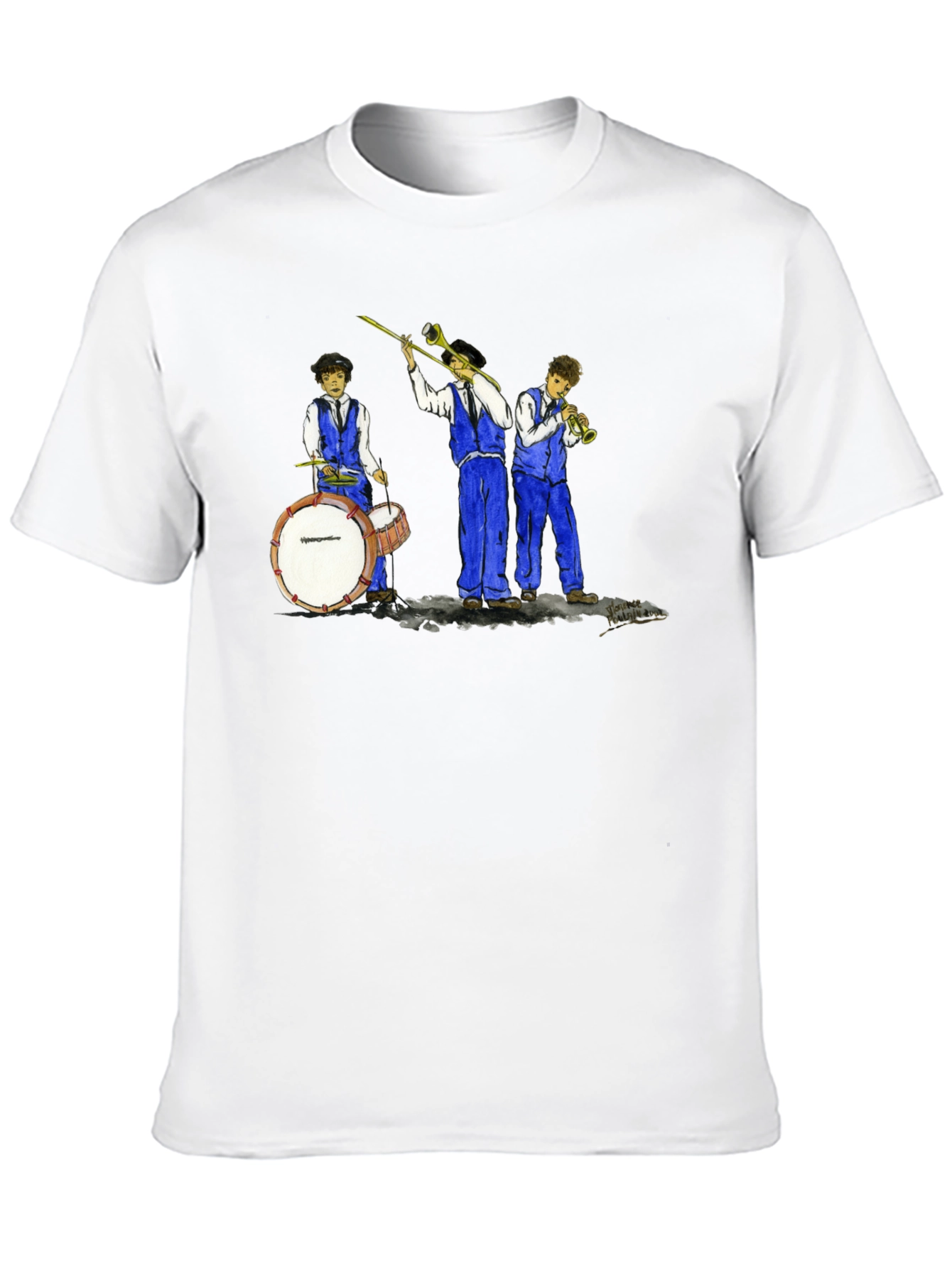Cool Jazz Band Graphic Black T-Shirt